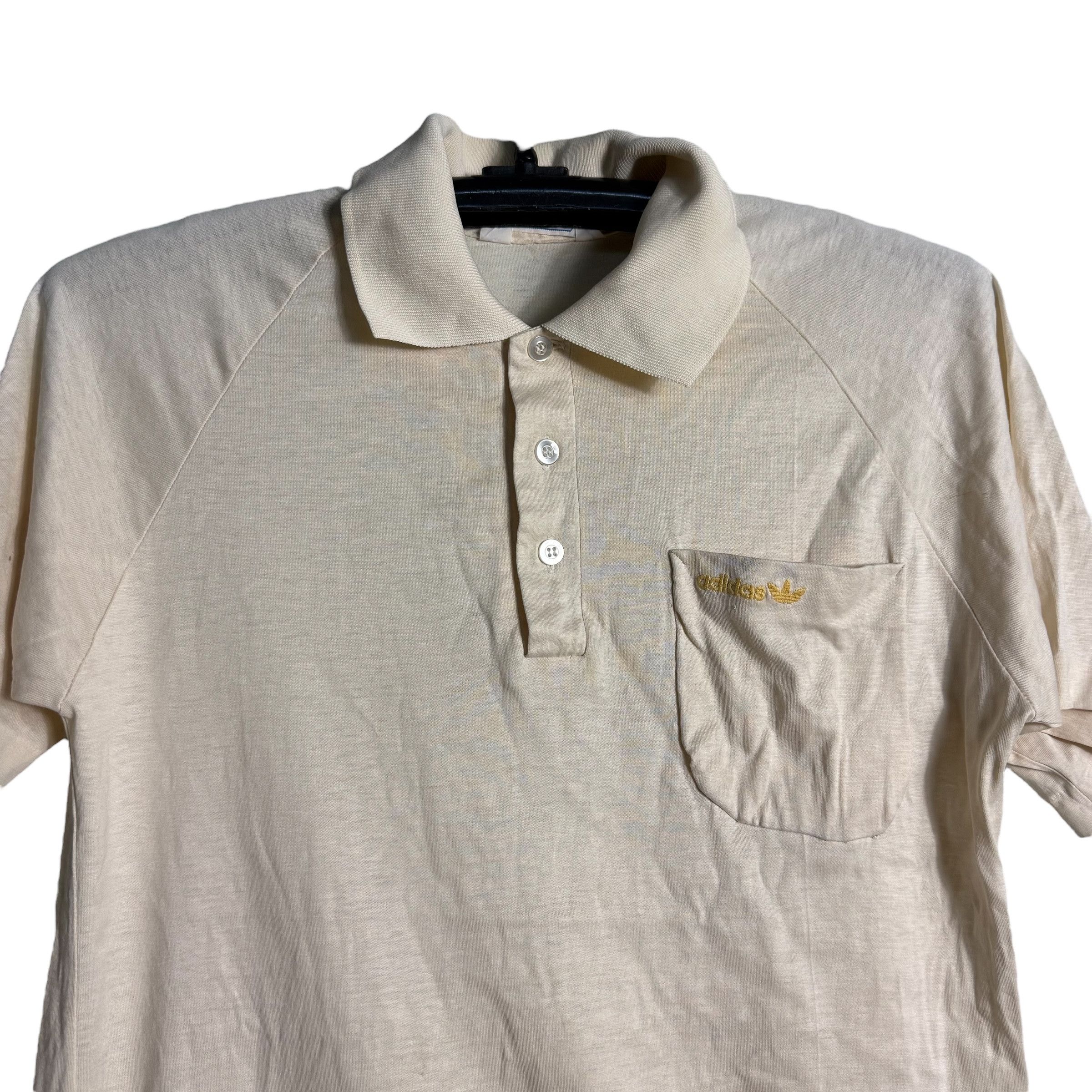 Adidas 🔥RARE🔥Vintage Adidas Single Pocket Polo Shirt Single Stich Size US M / EU 48-50 / 2 - 2 Thumbnail