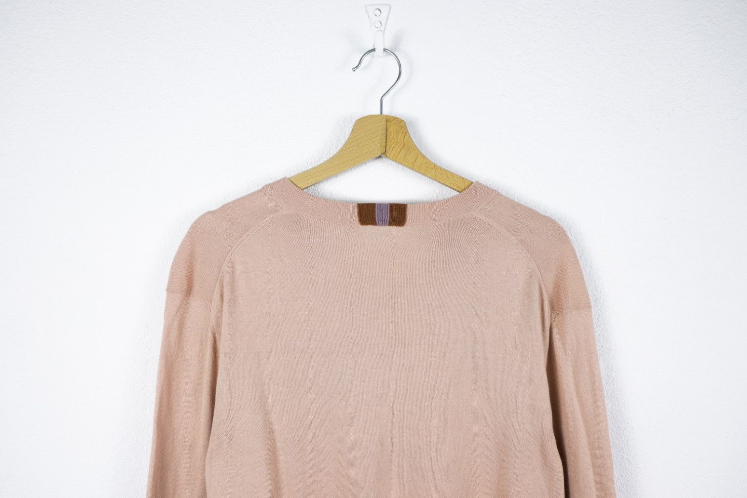 Paul Smith Paul Smith Made in Italy Pink V-neck Sweater Jumper L Size US L / EU 52-54 / 3 - 9 Thumbnail