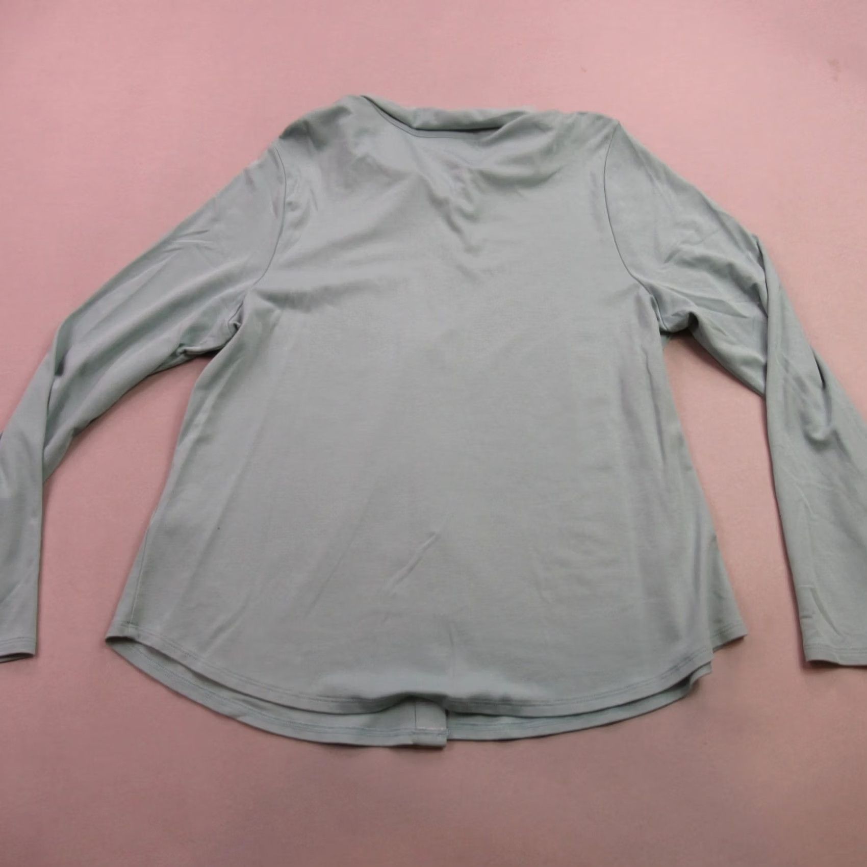 J. Jill J Jill Shirt Womens Large Petite Long Sleeve Button Front Casual Green Size L / US 10 / IT 46 - 6 Thumbnail