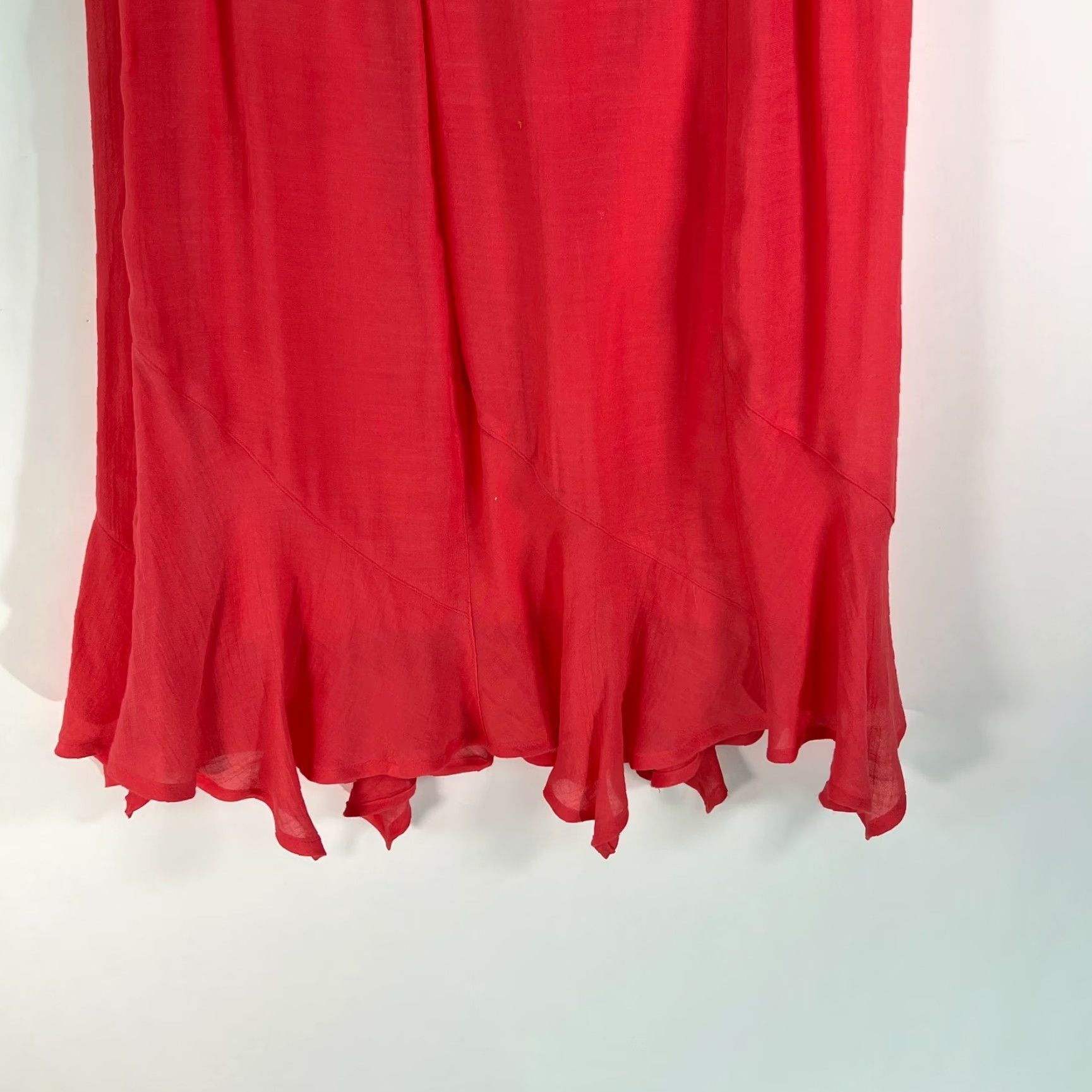 Vintage N Touch Pink Pleated Front Elastic Waist Pull On Flared Skirt Womens PM Size Petite Knee Length Casual Skirt Size 32" / US 10 / IT 46 - 6 Thumbnail