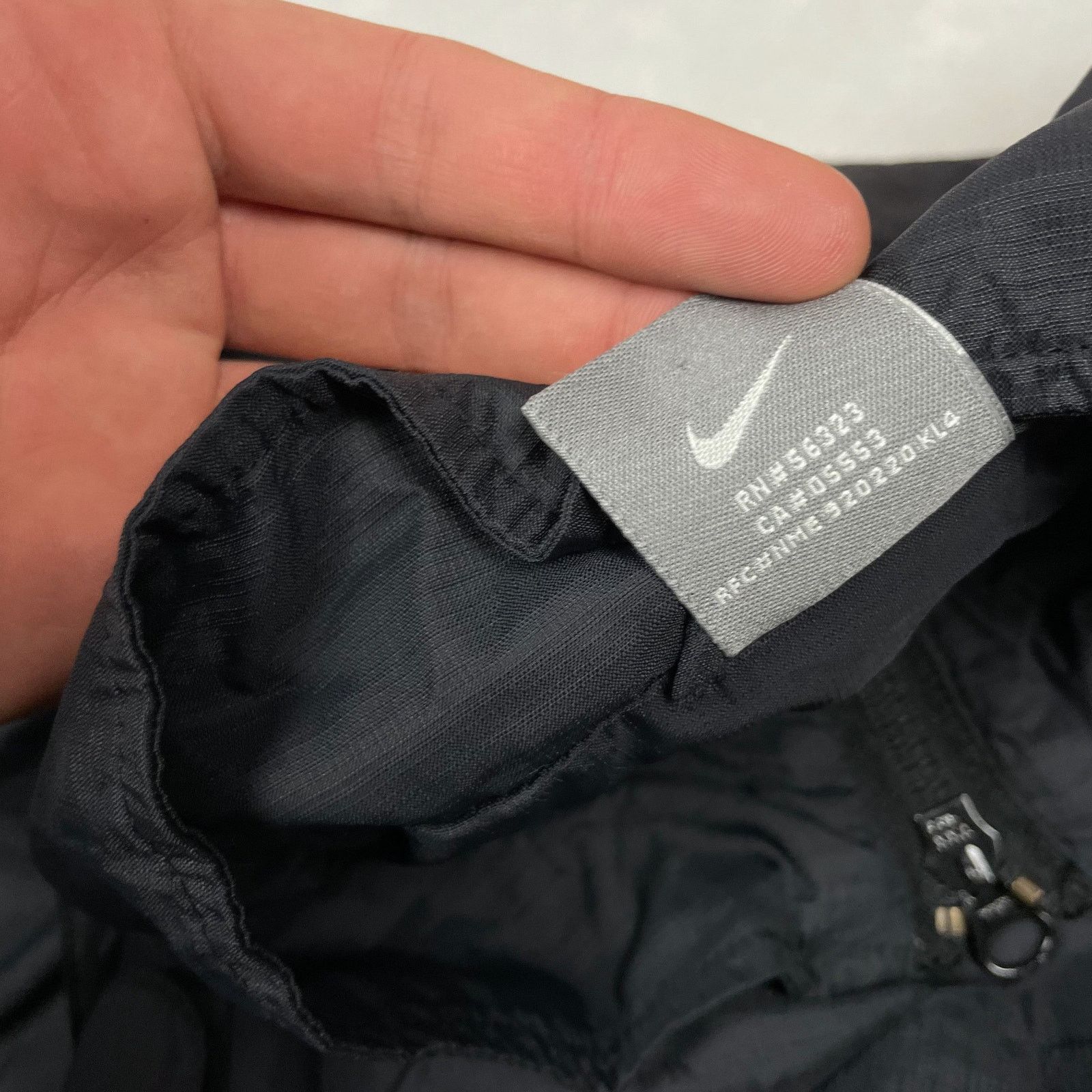 Nike × Vintage Nike Men's Black Long Sleeve Full Zip Windbreaker Jacket M Size US M / EU 48-50 / 2 - 7 Thumbnail