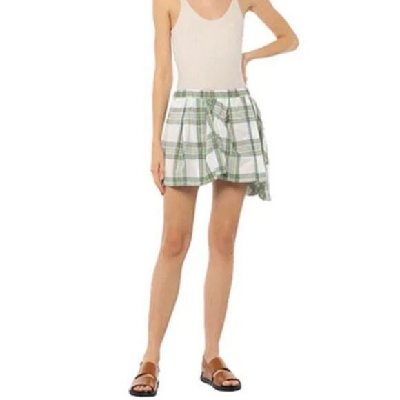 N21 N21 tartan Mini skirt green and white size 8 Size 30" / US 8 / IT 44 - 1 Thumbnail