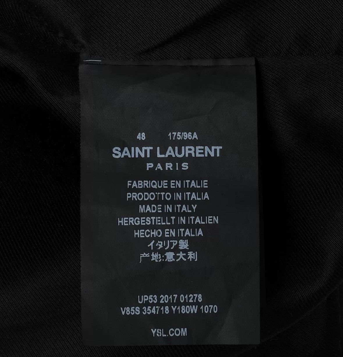 Saint Laurent Paris × Yves Saint Laurent Saint Laurent Teddy baseball jacket2412-Nextarrow Size US M / EU 48-50 / 2 - 6 Thumbnail