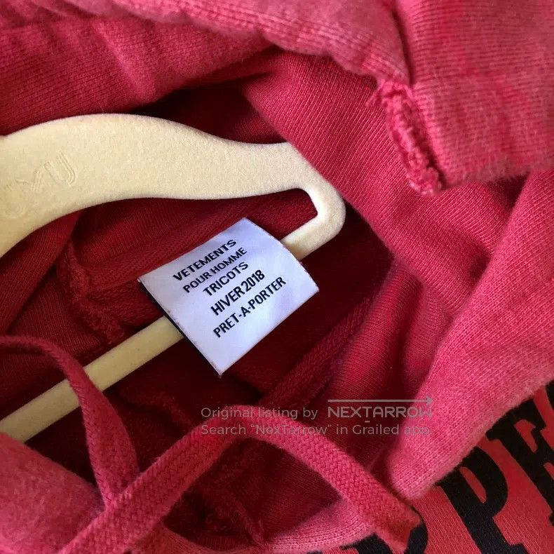 Vetements Vetements Distressed Patchwork Hoodie Size US XS / EU 42 / 0 - 7 Thumbnail