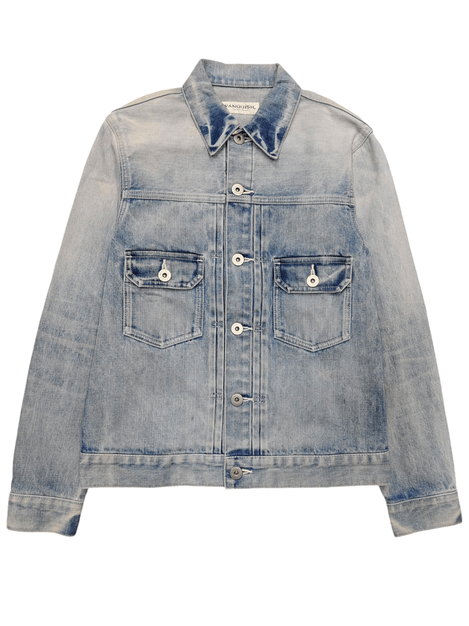 Vanquish Vanquish- Washed Type 2 Worker Denim Jacket Size US S / EU 44-46 / 1 - 1 Thumbnail