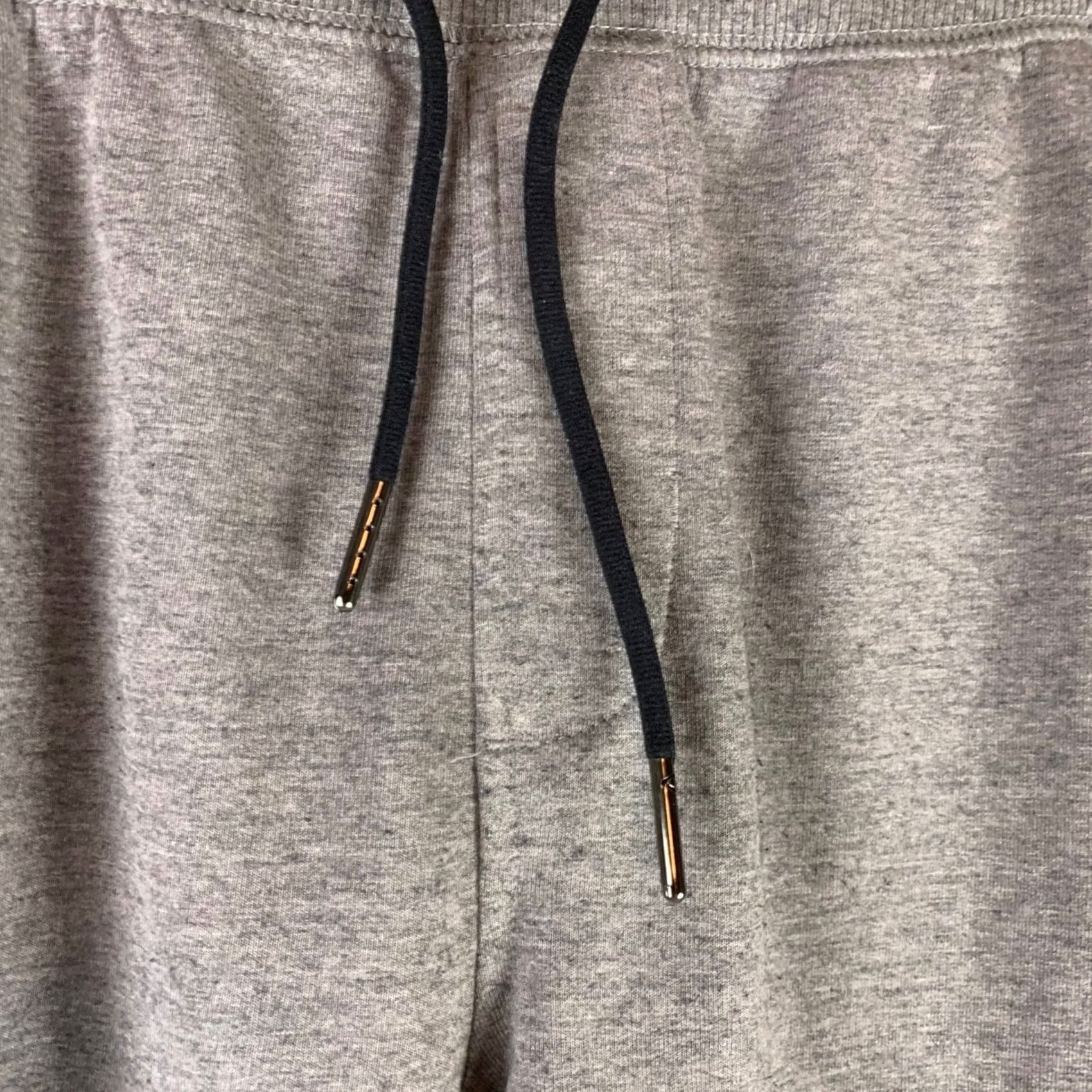 Vintage Zella Jogger Pants Mens Medium Gray Cotton Blend Fleece Athletic Tapered Cuffed Pockets Zip Back Pocket Casual Activewear Sweatpants Grey Size US 31 - 5 Thumbnail