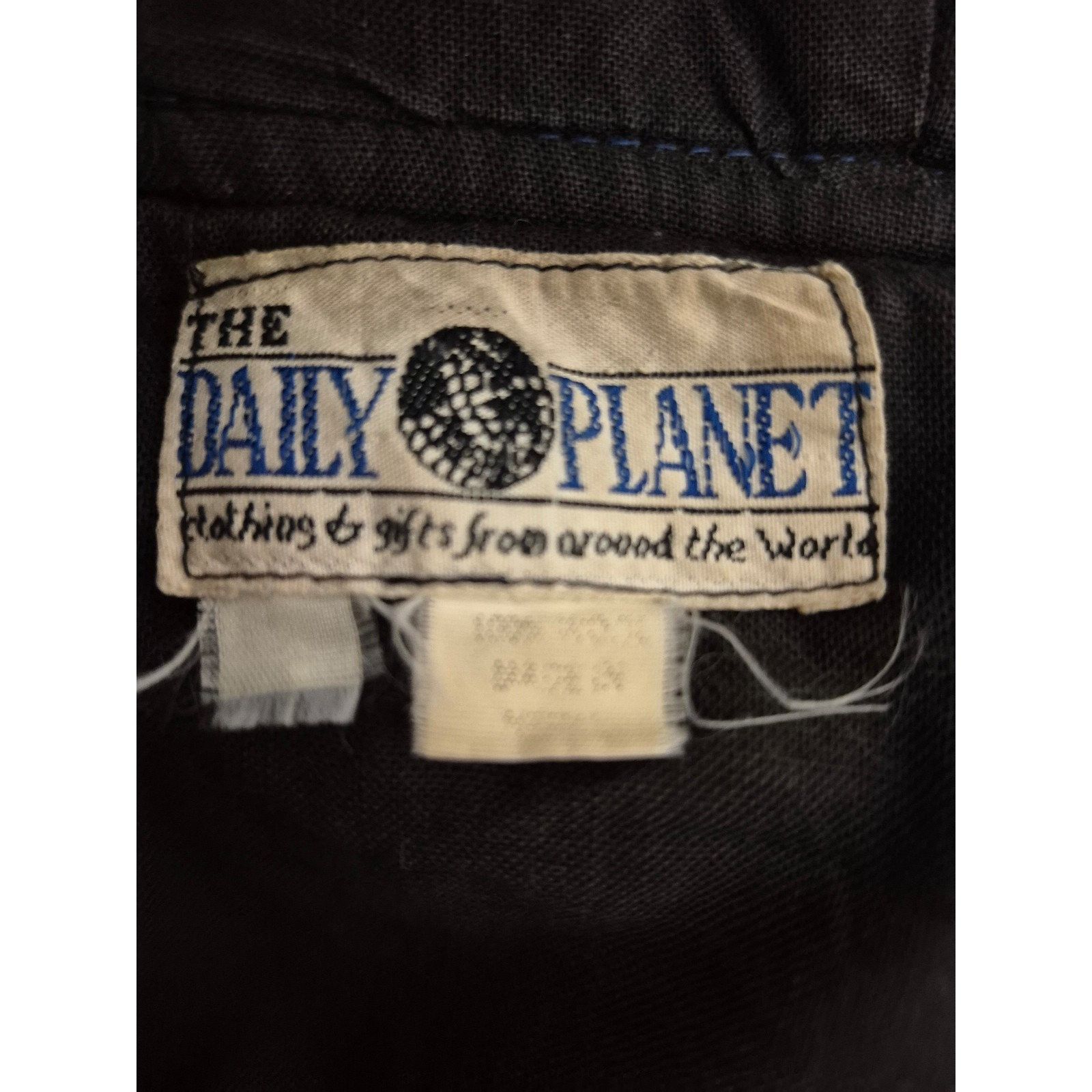 Vintage The Daily Planet Vintage 100% Wool Coat Embroidered Hooded J Size L / US 10 / IT 46 - 8 Thumbnail