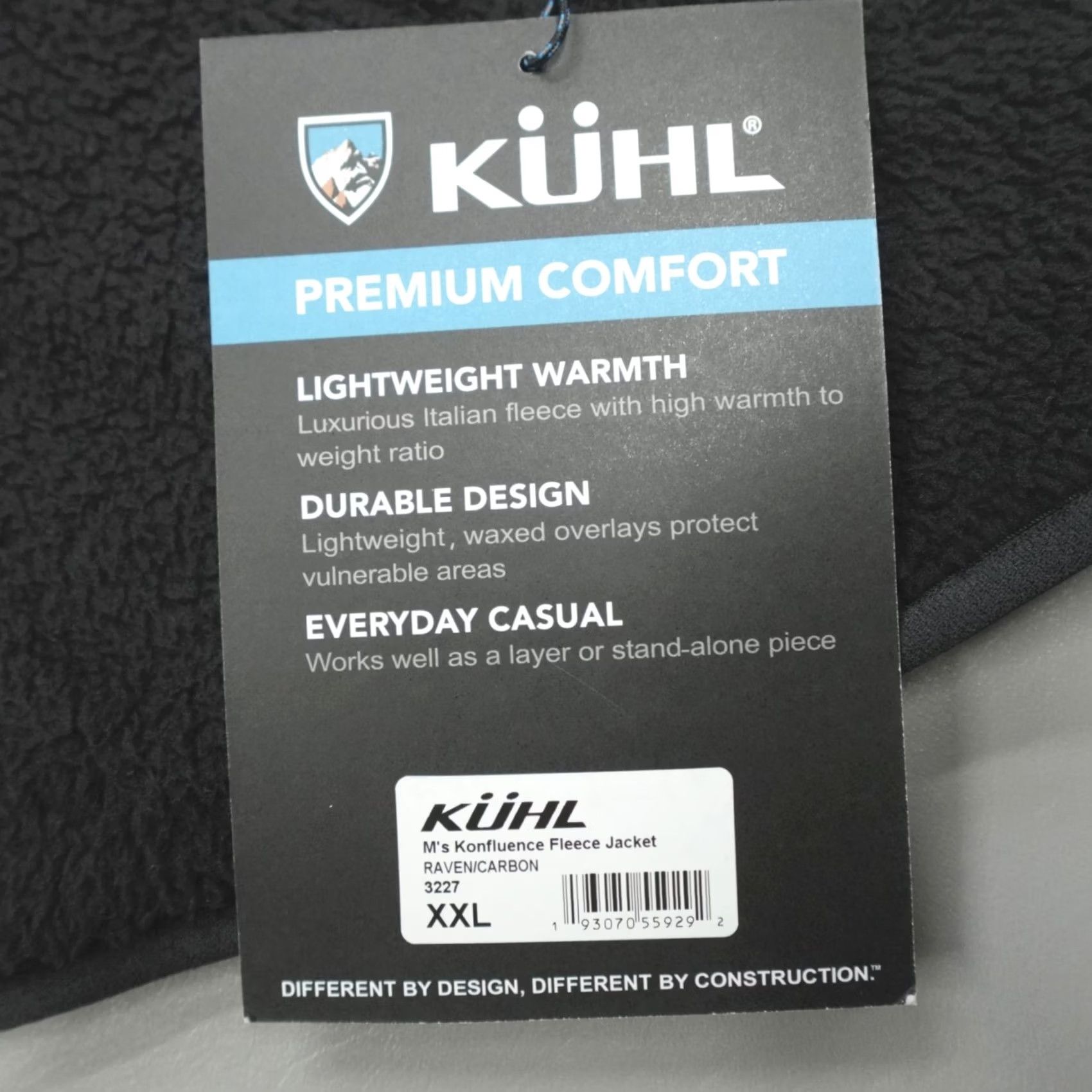 Vintage Kuhl Konfluence Fleece Jacket Men 2XL Raven/Carbon Full Zip Lightweight Warmth Size US XXL / EU 58 / 5 - 4 Thumbnail