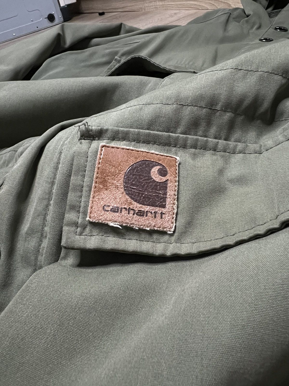 Carhartt Vintage Carhartt Wip Mosley Jacket - Men’s Large Olive Size US L / EU 52-54 / 3 - 4 Thumbnail