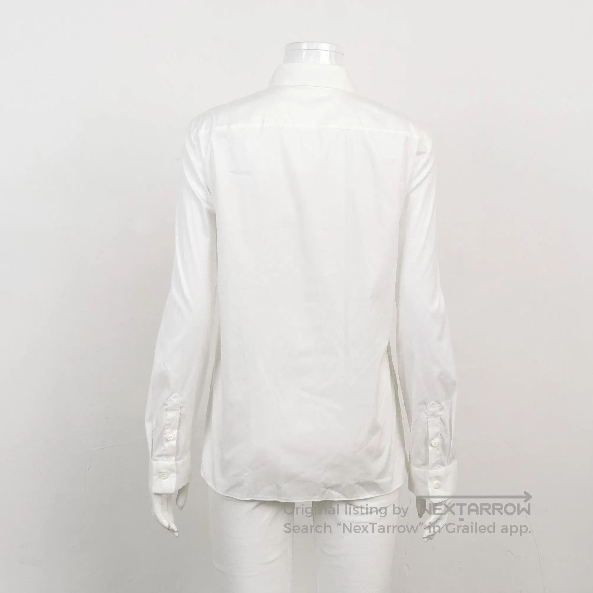 Prada Prada Classic White Cotton Button. Size M / US 6-8 / IT 42-44 - 2 Thumbnail