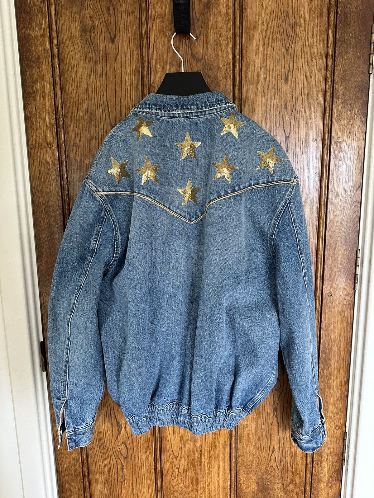 Celine SS22 Celine embroidered star denim jacket union wash XL Size US XL / EU 56 / 4 - 18 Thumbnail