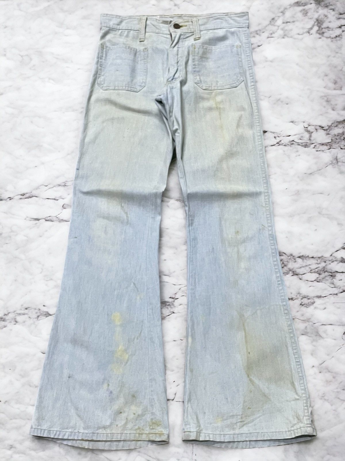Hysteric Glamour × Japanese Brand Vintage 60s Bison Bell Bottom Denim Pants Size US 28 / EU 44 - 1 Thumbnail