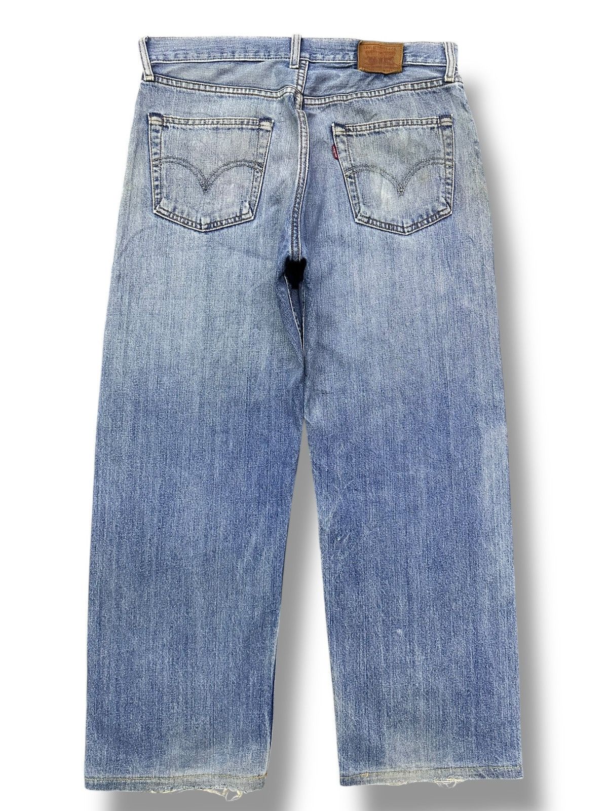 Levi's Vintage Levi’s 503 Distressed Japan Denim Straight Leg Faded Size US 34 / EU 50 - 3 Thumbnail