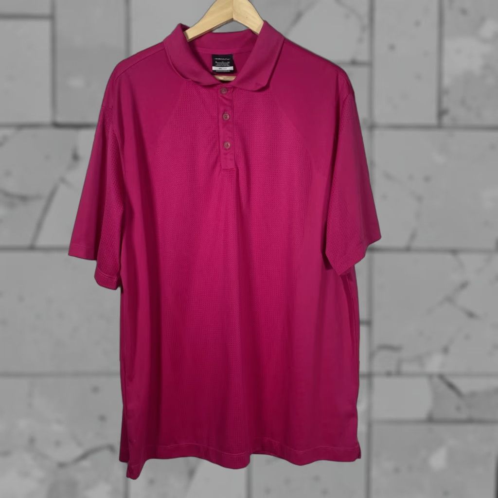 Nike Nike Golf Dri-Fit Magenta Golf Polo Mens XL Size Polo Magenta Nike Golf Mens XL Size US XL / EU 56 / 4 - 1 Thumbnail