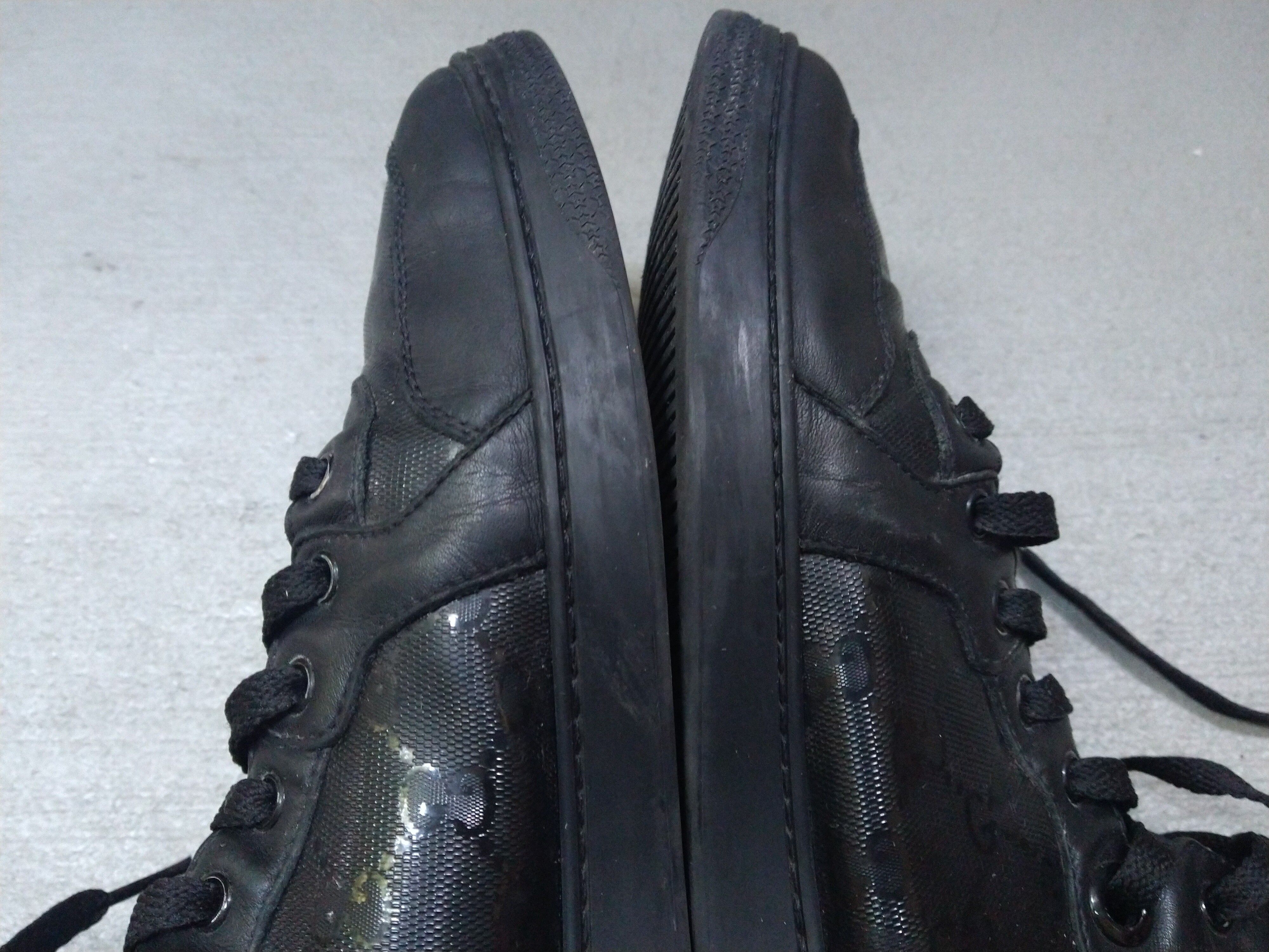 Gucci Gucci High Top Sneakers Black Leather Size 11 Lace Up Size US 11 / EU 44 - 7 Thumbnail