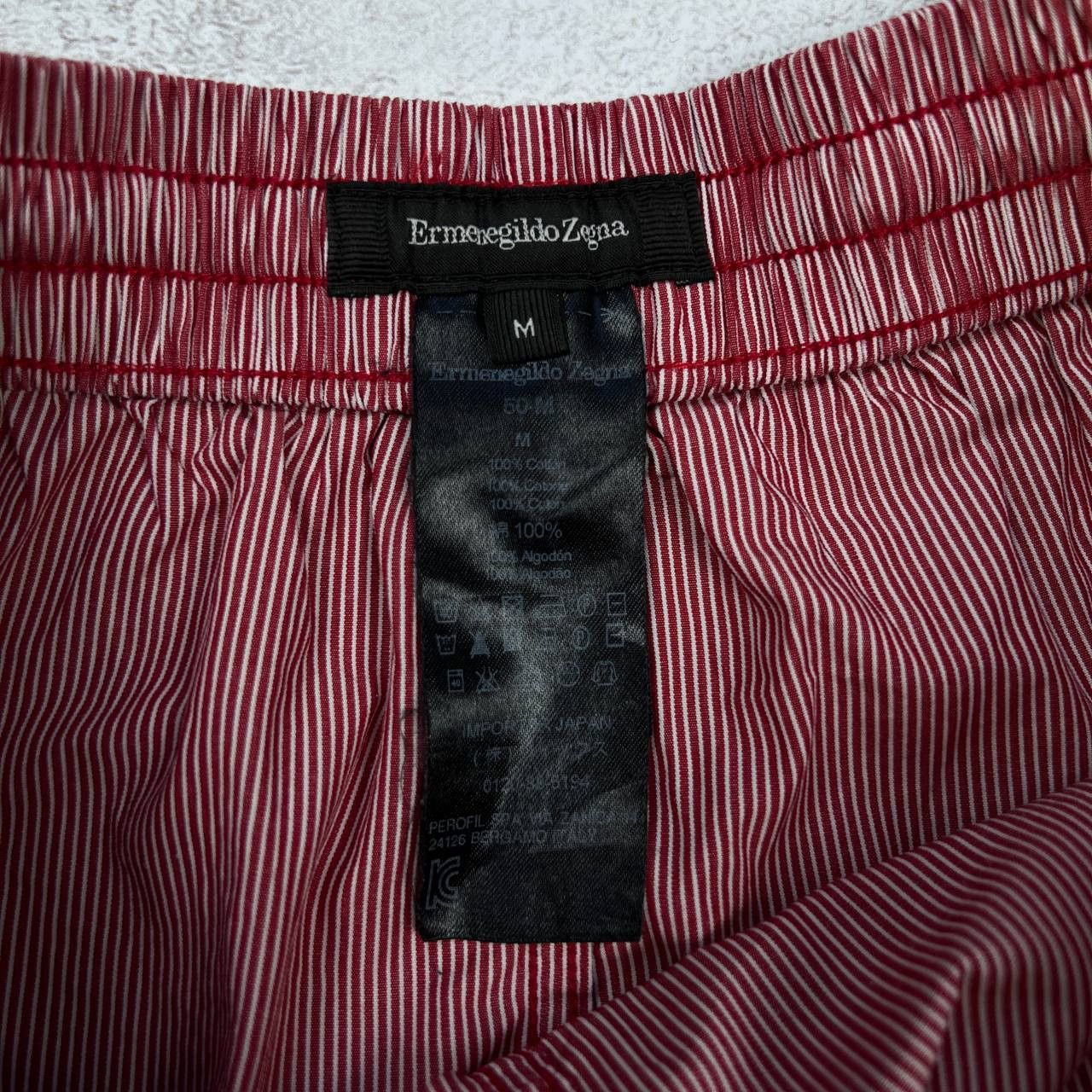 Ermenegildo Zegna Ermenegildo Zegna Swim Shorts Red Stripe Elastic Waist Size US 28 / EU 44 - 11 Thumbnail