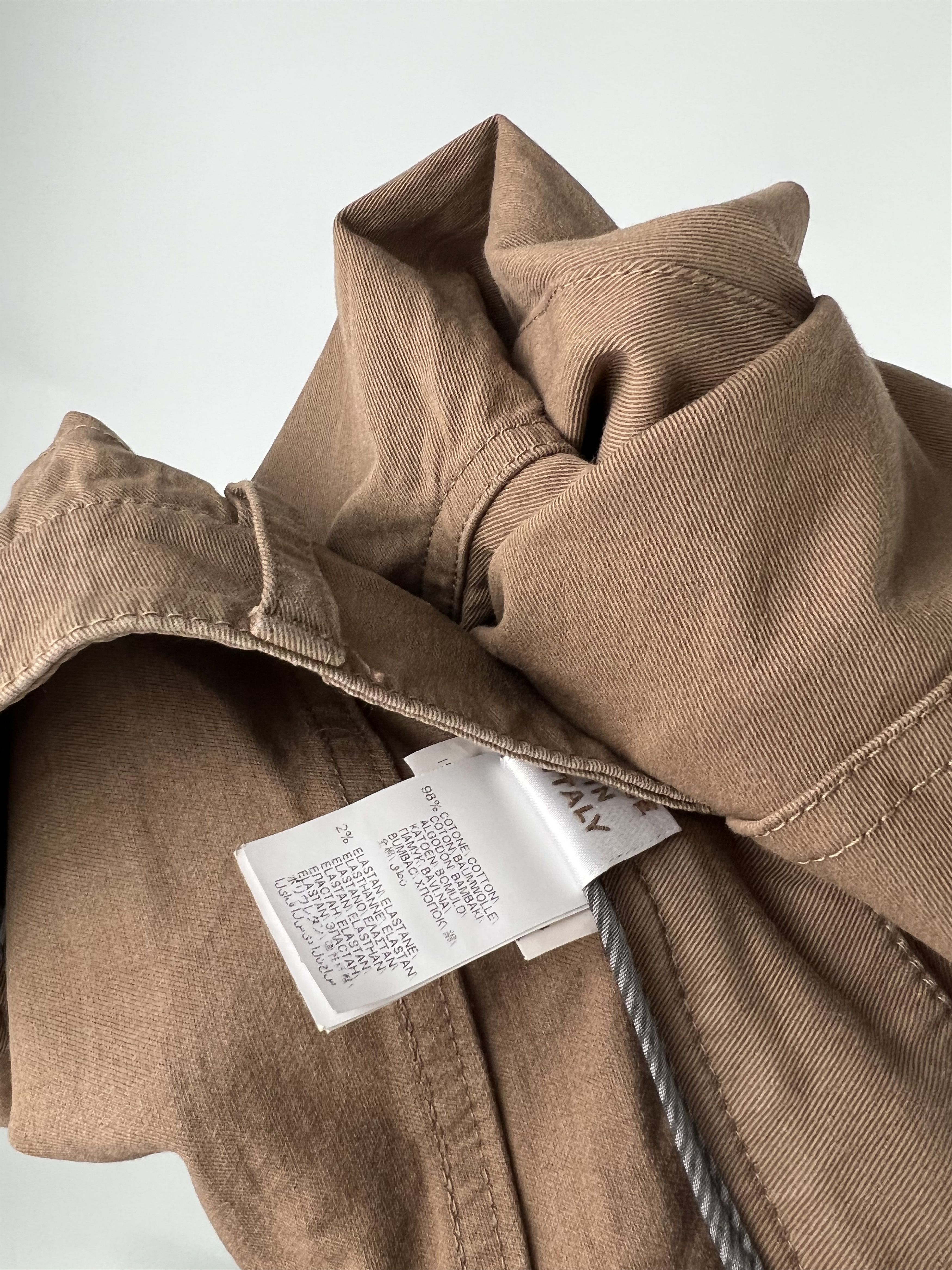 Brunello Cucinelli Brunello Cucinelli Brown Cotton Pants Size IT42 Size 28" / US 6 / IT 42 - 8 Thumbnail