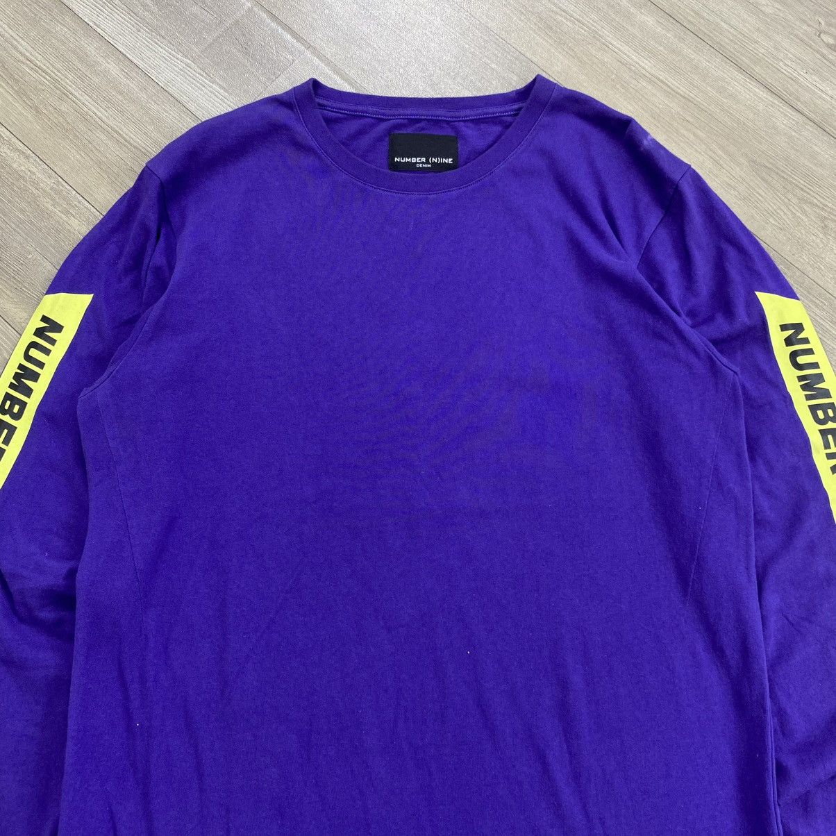 Number (N)ine 2000s Number (N)ine Spell Out Logo Tapped Purple Long Sleeve Size US L / EU 52-54 / 3 - 2 Thumbnail