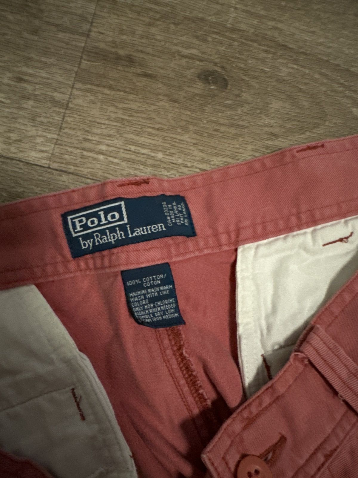 Vintage Vintage Polo Ralph Lauren Pink Cargo Shorts Size US 34 / EU 50 - 5 Thumbnail