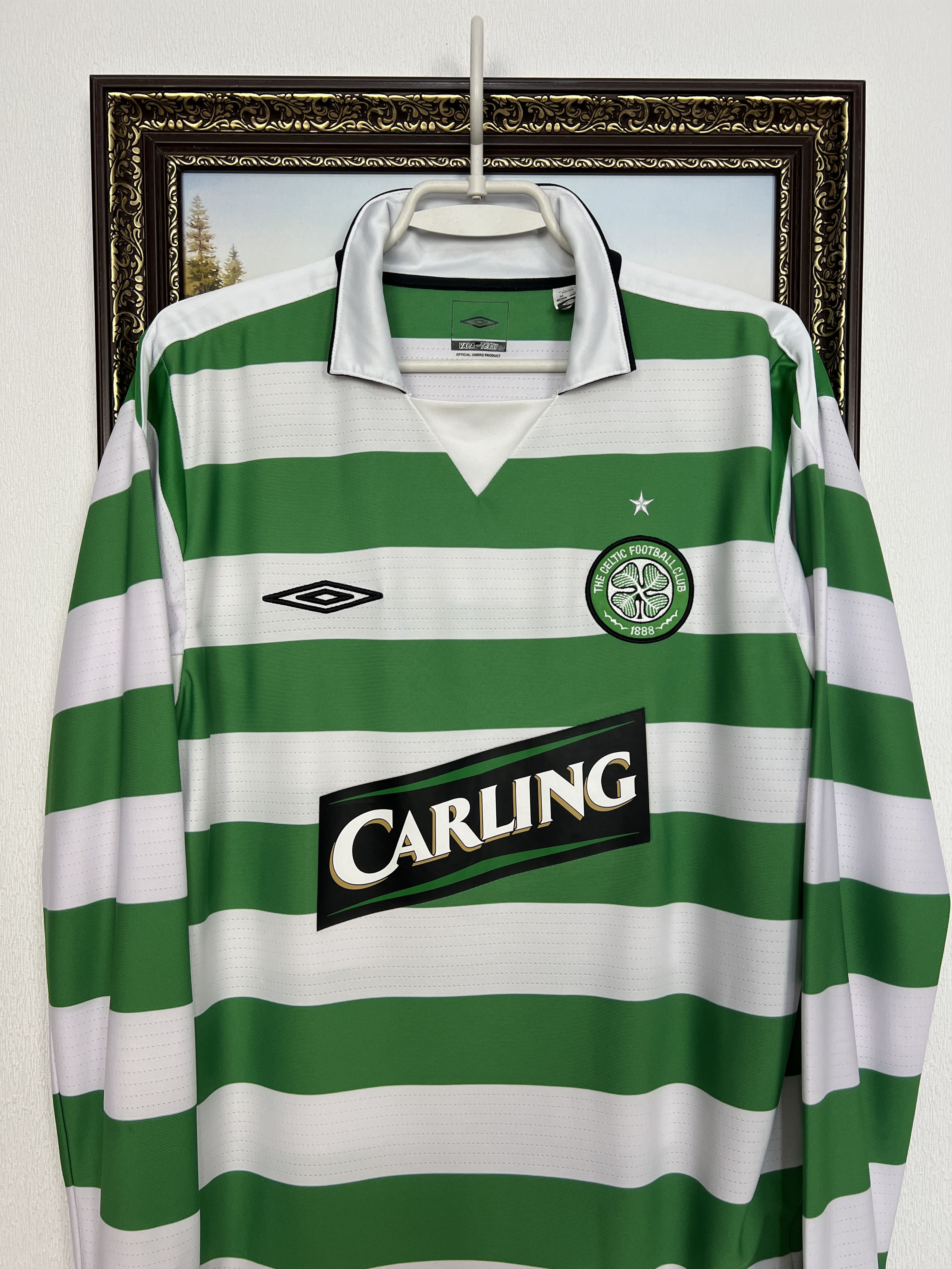Umbro Celtic Home football shirt 2004 Soccer Long Sleeve Jersey Size US M / EU 48-50 / 2 - 2 Thumbnail