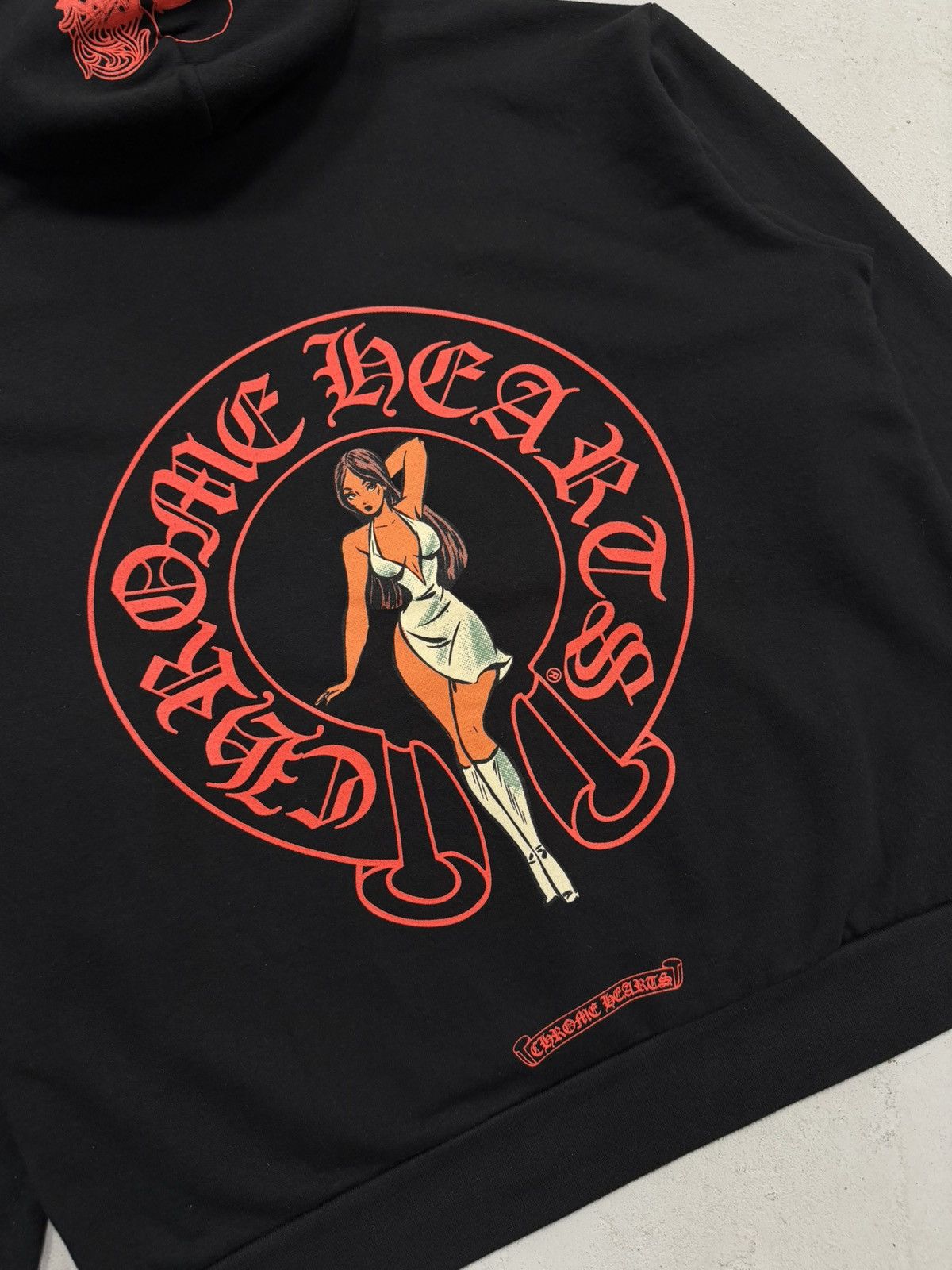 Chrome Hearts Chrome Hearts Jessie Jo Deadly Doll Horseshoe Hoodie Black S Size US S / EU 44-46 / 1 - 2 Thumbnail