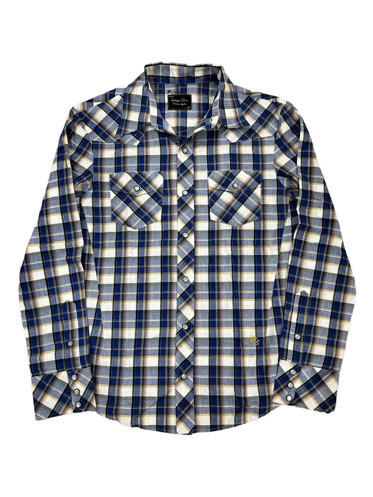 Number (N)ine OG Number Nine Beautiful Shadow Plaid B/D Western Shirt Size US M / EU 48-50 / 2 - 1 Thumbnail