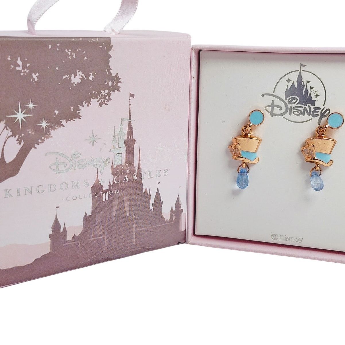 Disney Disney Parks Mad Hatter Rose Gold Earrings Stud NIB RARE Size ONE SIZE - 1 Thumbnail