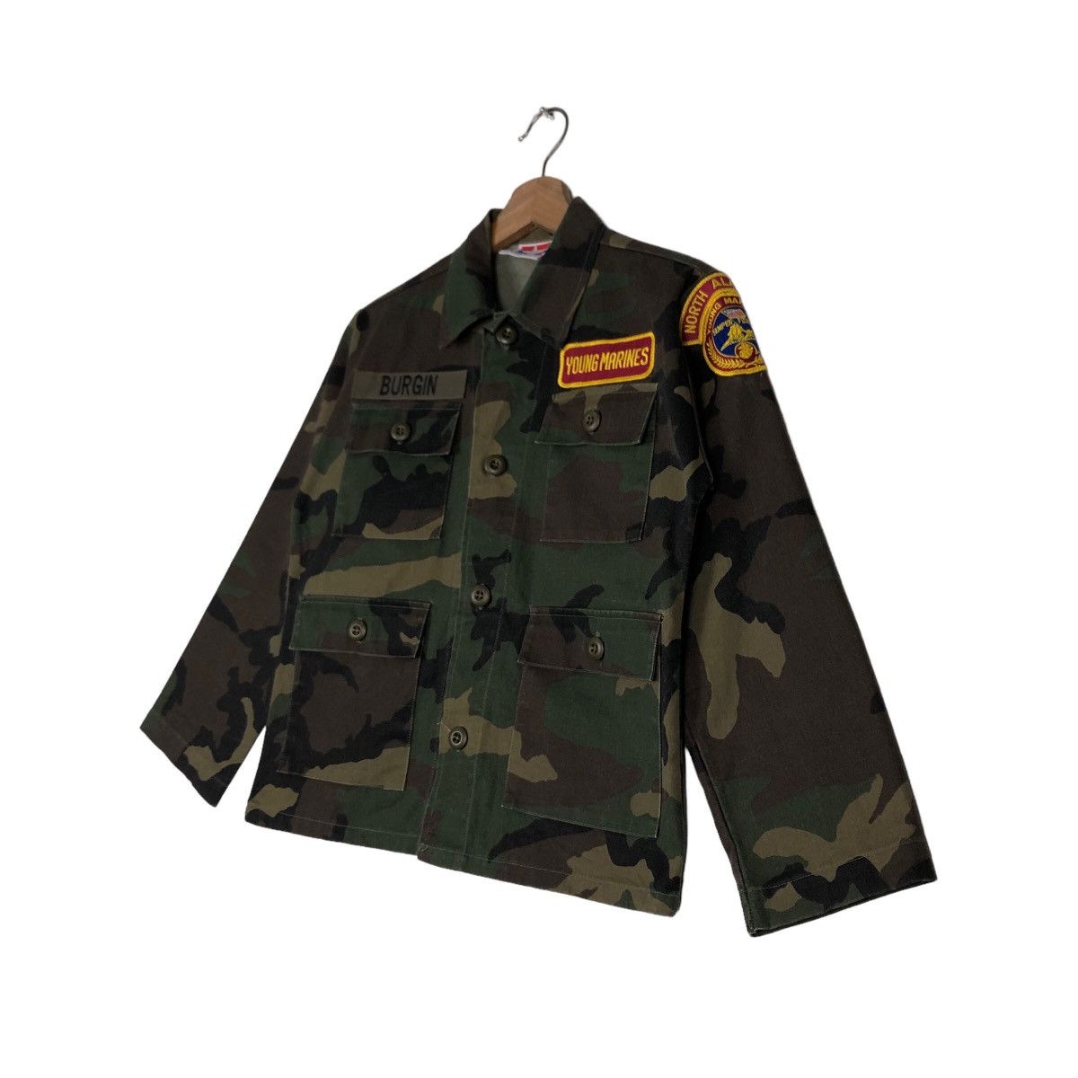 Japanese Brand 🔥Vintage Chore Camouflage Military Kids Jacket Size US M / EU 48-50 / 2 - 2 Thumbnail