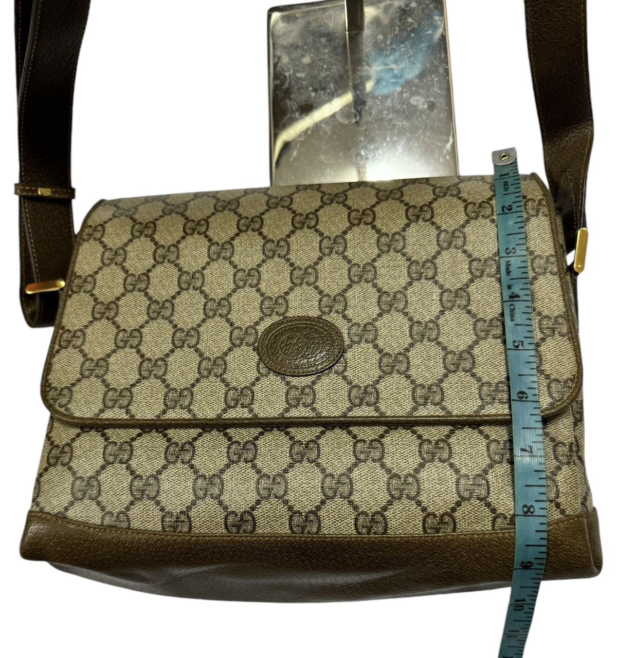 Gucci Vtg🔥Gucci Monogram GG Supreme Sling Bag Made In Italy Size ONE SIZE - 21 Thumbnail
