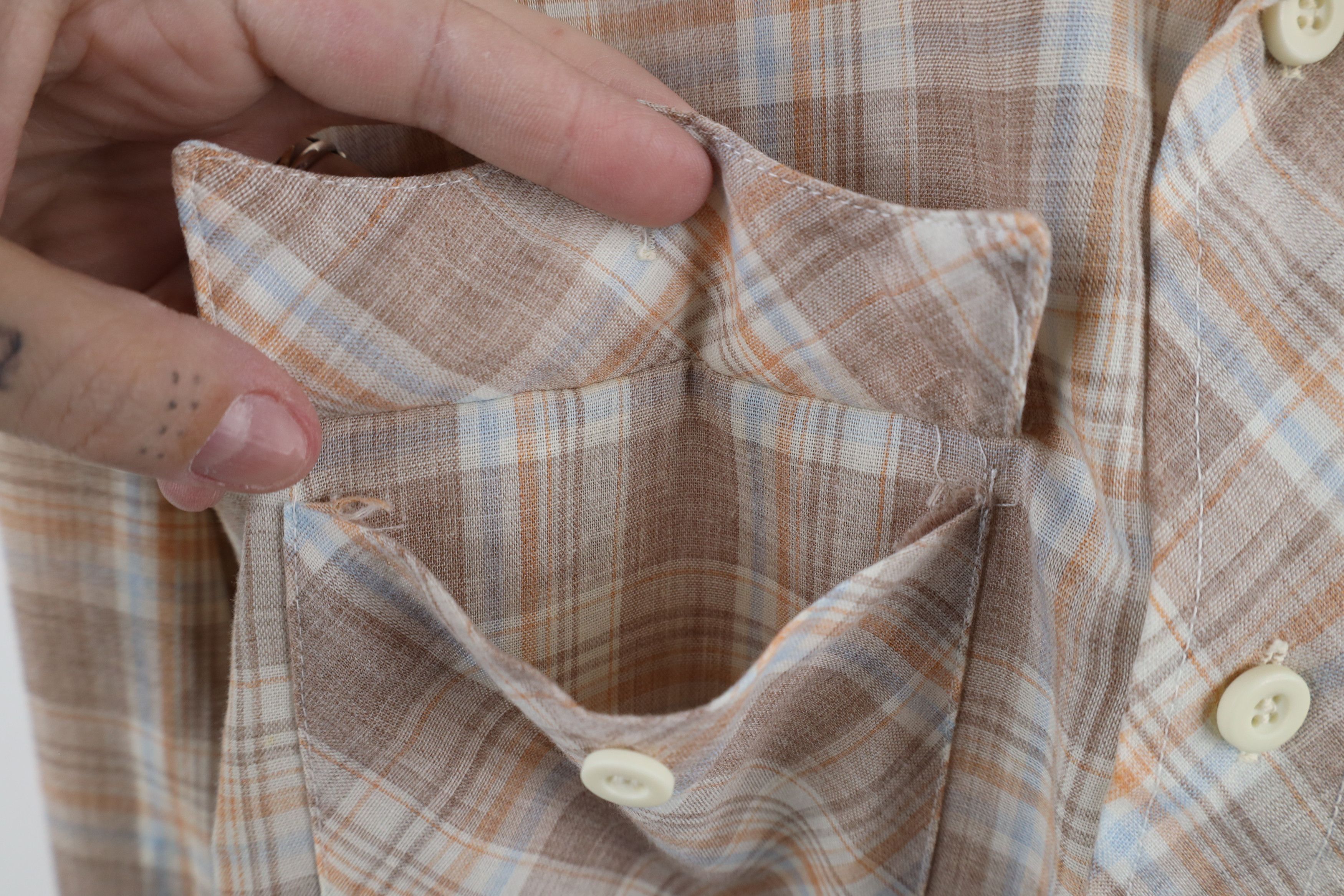Vintage Vintage 70s Streetwear Rodeo Collared Button Shirt Plaid Size US L / EU 52-54 / 3 - 6 Thumbnail