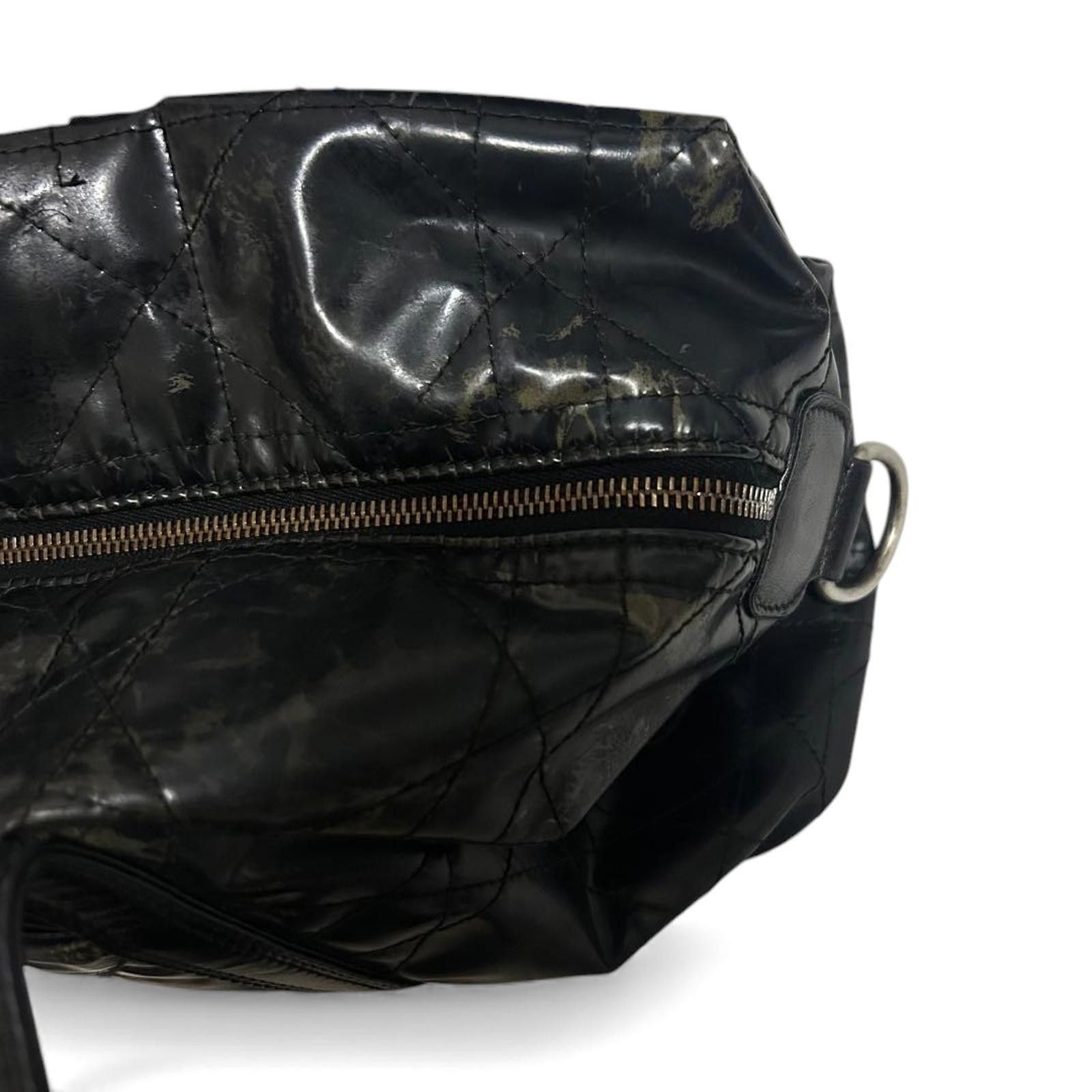 Dior Dior - Black Quilted Leather Handbag with 'D' Charm Size ONE SIZE - 5 Thumbnail