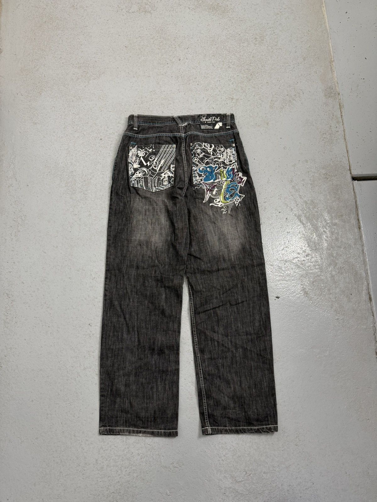 Southpole Vintage Southpole Comic Embroidered Logo Skate Y2K Jeans Size US 32 / EU 48 - 1 Thumbnail