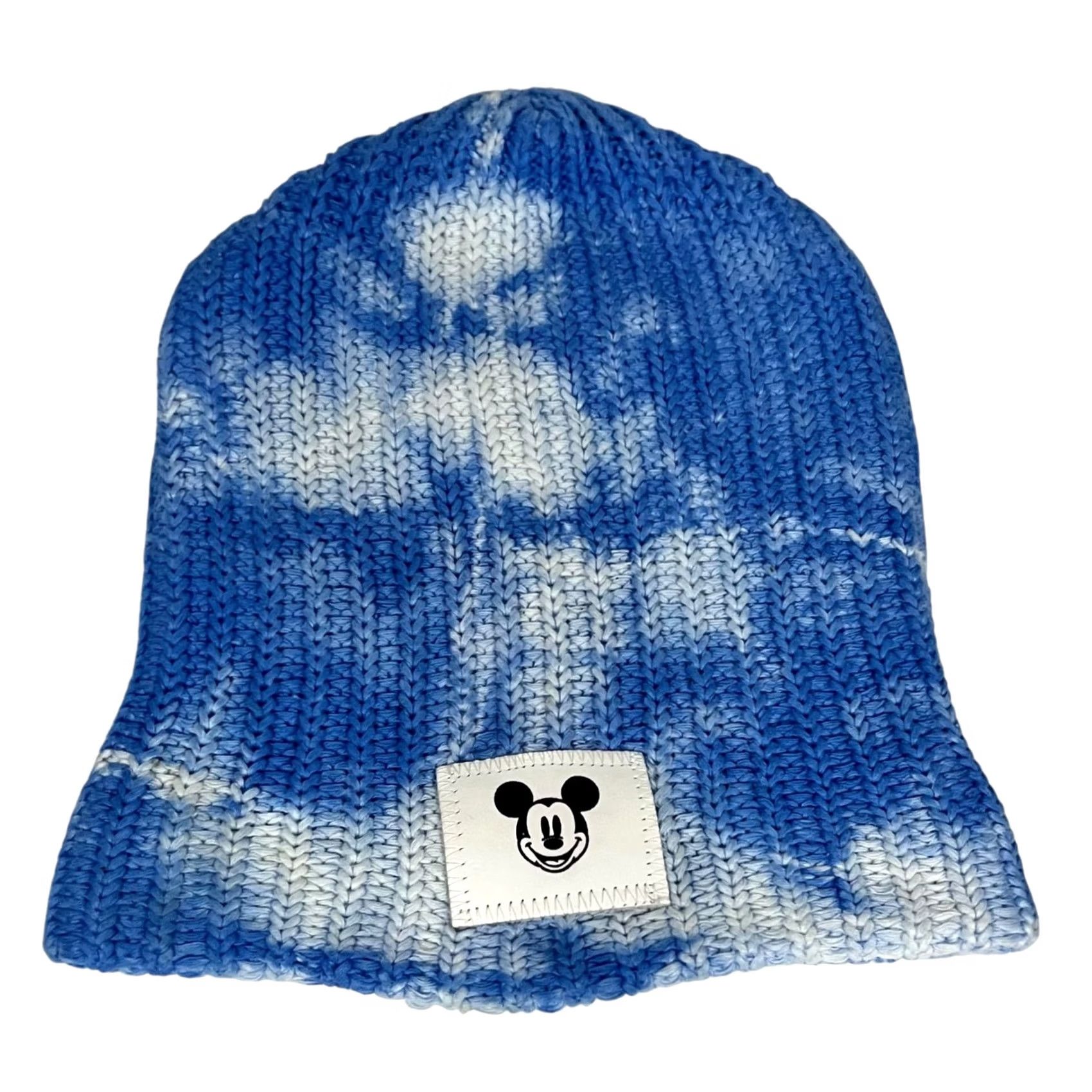 Disney Love Your Melon Disney Limited Edition Mickey Blue Tie Dye Beanie Hat Adult Unisex Adults One Size Blue Beanie Mickey Mouse Cap Curated Size ONE SIZE - 2 Thumbnail
