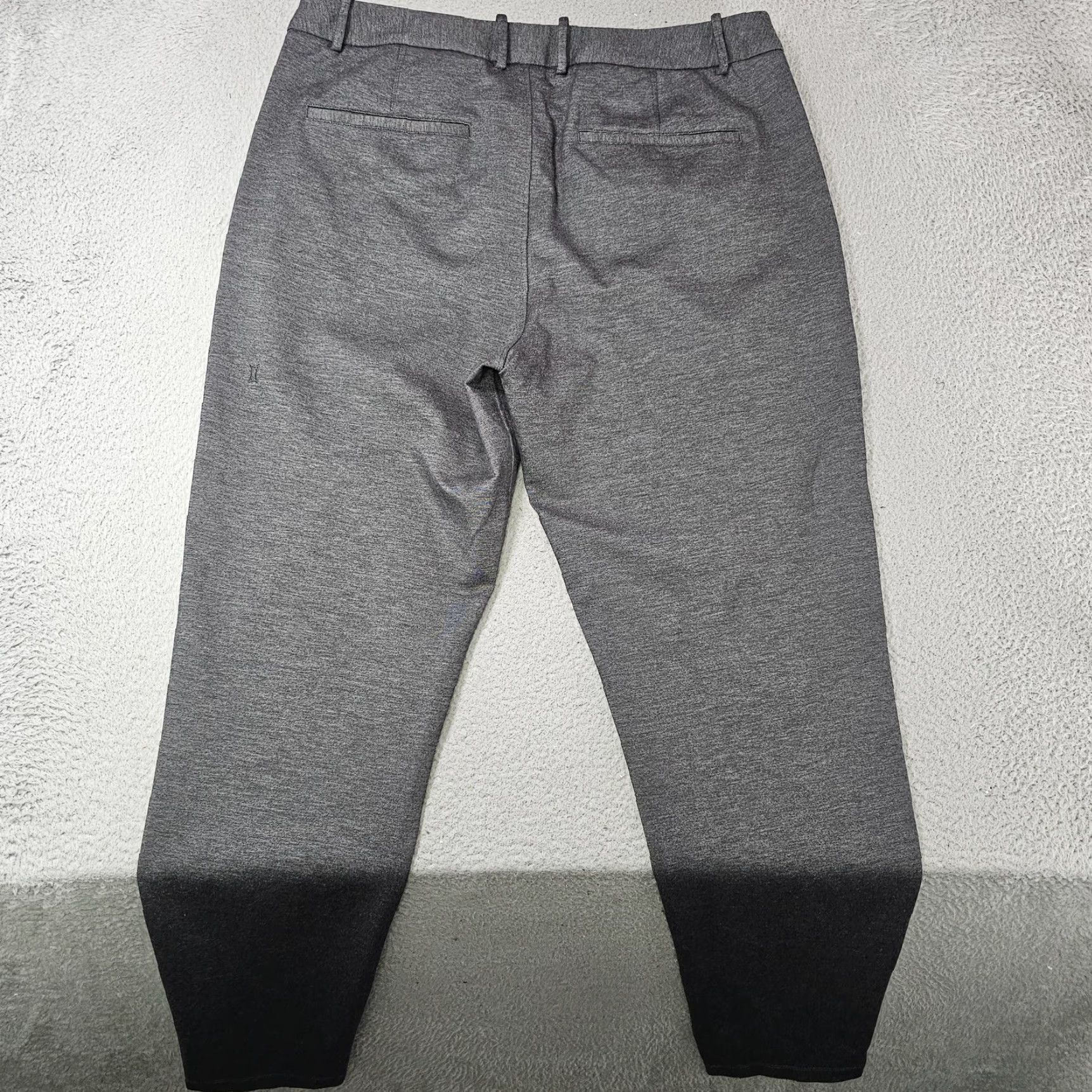 Vintage VINTAGE: No — Kit and Ace Dress Pants Mens 36x32 Gray Stretch Tapered Casual Chino Pants, Flat Front, Zip Closure, Pockets, 90s? Size US 36 / EU 52 - 7 Thumbnail