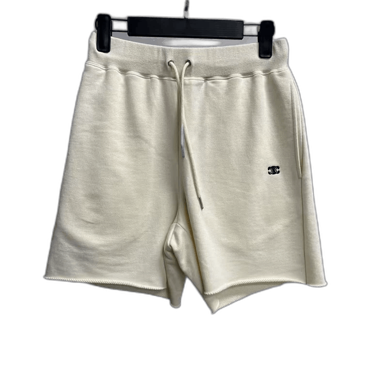 Celine Celine Ivory Logo Print Relaxed Shorts Size 28" / US 6 / IT 42 - 1 Thumbnail
