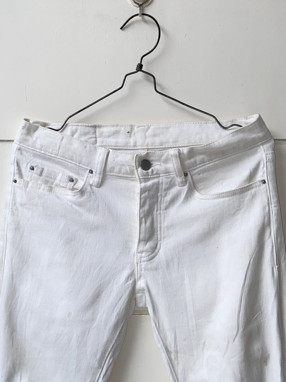 MNML MNML Zipper Skinny White Pants Size US 30 / EU 46 - 2 Thumbnail
