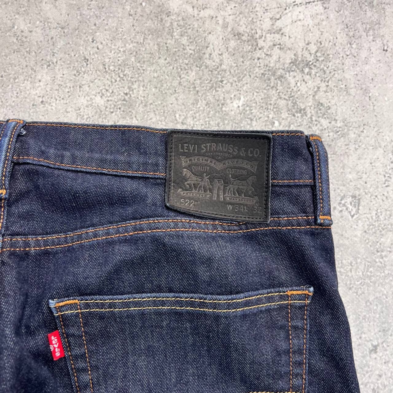 Levi's Levis 522 Commuter Slim Tapered Reflective Selvedge Jeans Size US 36 / EU 52 - 20 Thumbnail