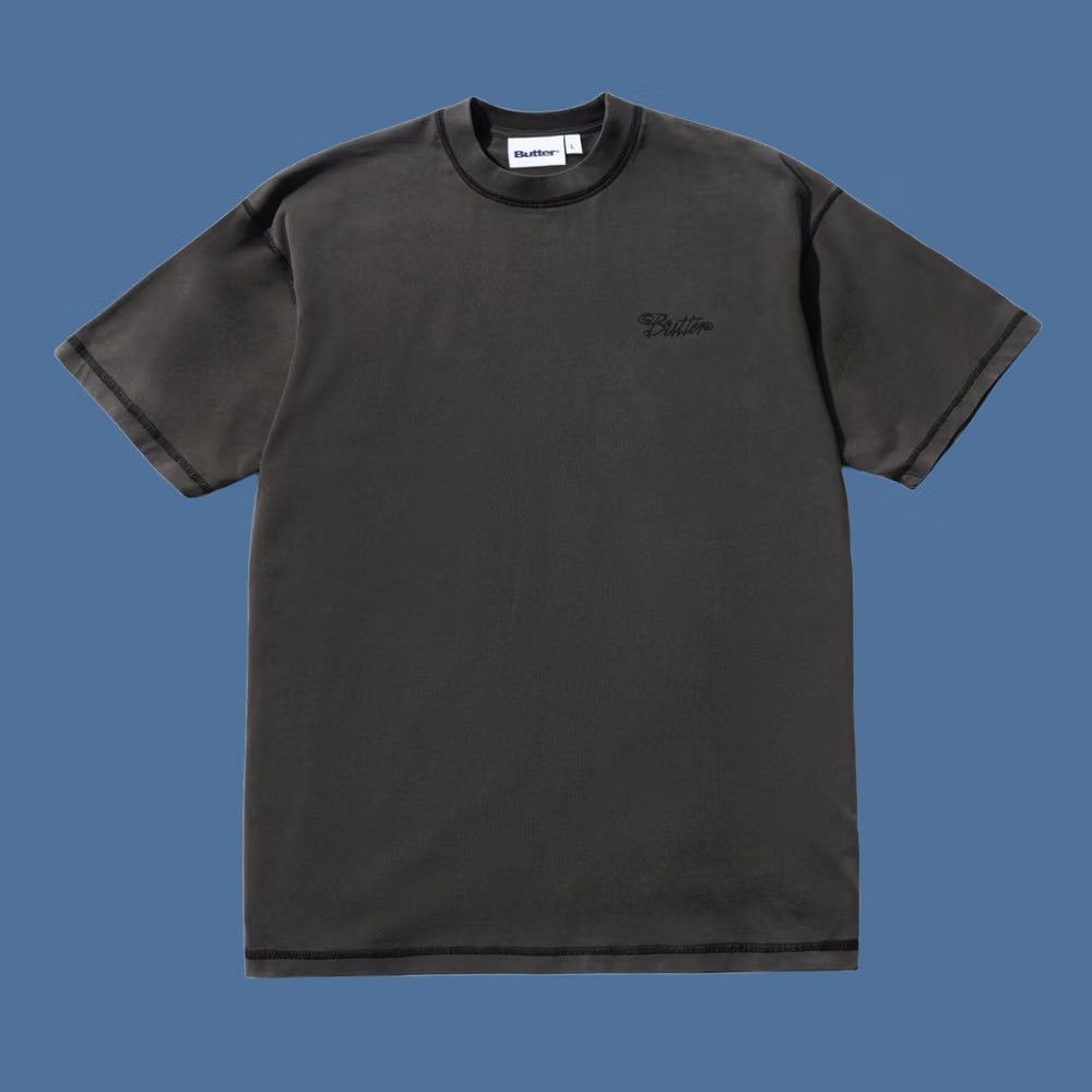 Buttero Brand New Butter Jive T-shirt Mens Black L 100% Cotton Embroidery Mineral Wash Shirt Size US L / EU 52-54 / 3 - 1 Preview