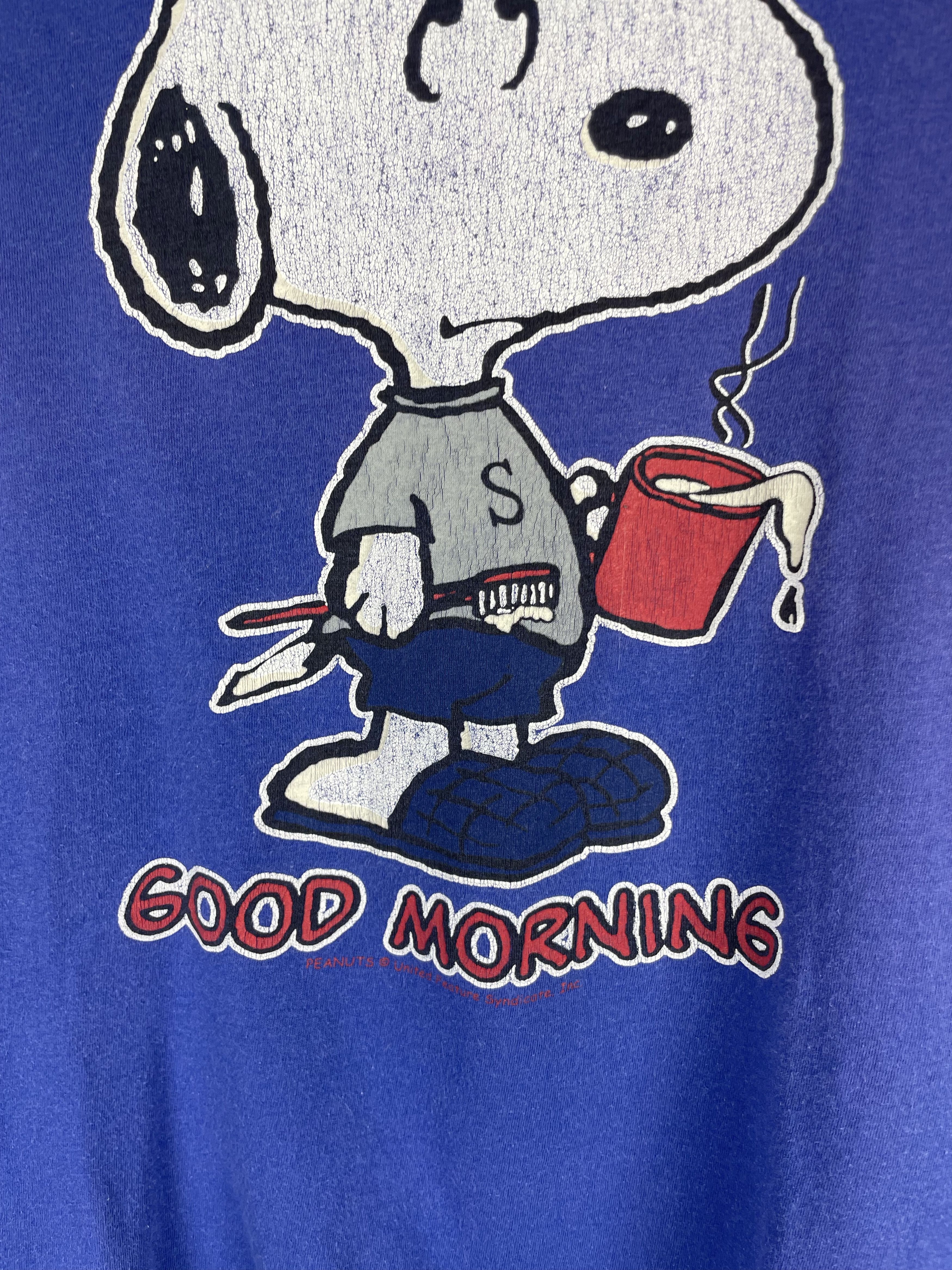 Cartoon Network Snoopy "Good Morning" Longsleeve 90s Size US L / EU 52-54 / 3 - 4 Thumbnail