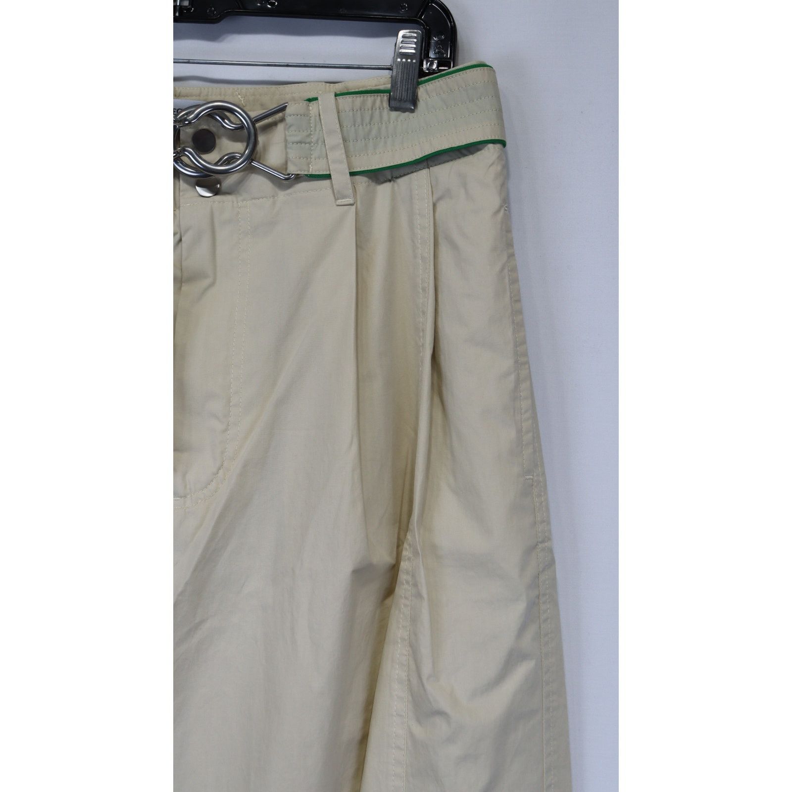 Bottega Veneta o1rshd1 Organic Frosted Poplin Trousers in Beige Size US 32 / EU 48 - 3 Thumbnail
