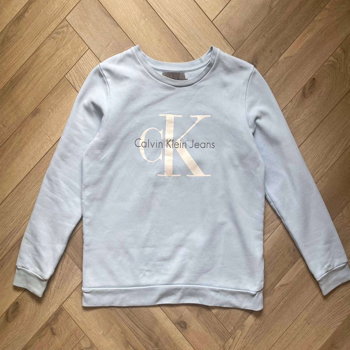 Calvin Klein Calvin Klein Jeans Baby Blue Sweatshirt Size US M / EU 48-50 / 2 - 4 Thumbnail