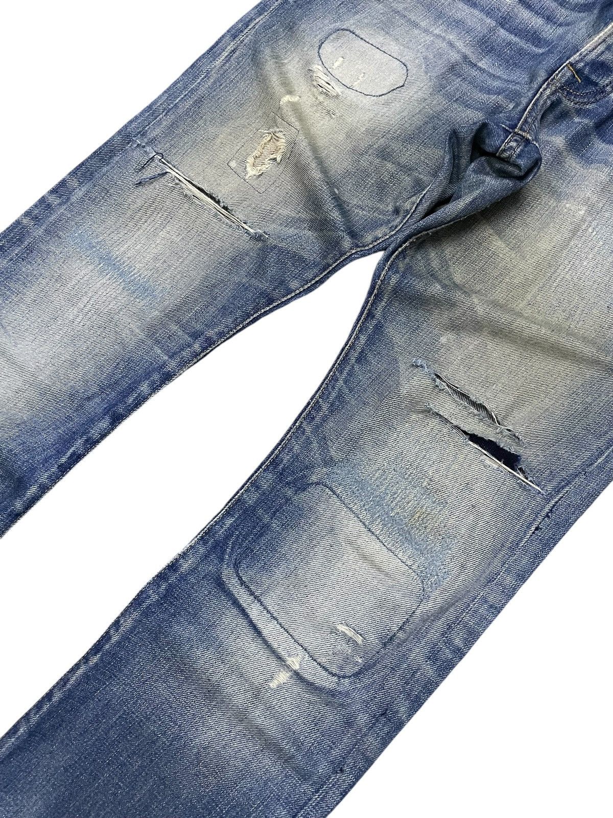 Hysteric Glamour × Scotch & Soda Scotch & Soda Distressed Repaired Heavy Stitched Jeans Size US 30 / EU 46 - 4 Thumbnail