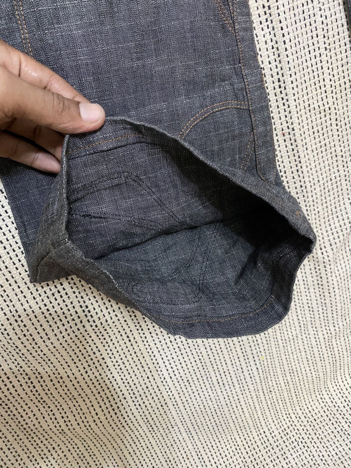 Japanese Brand LA TENDA WAXED BLACK BOOTCUT DENIM NICE DESIGN VERY RARE Size 31" - 5 Thumbnail