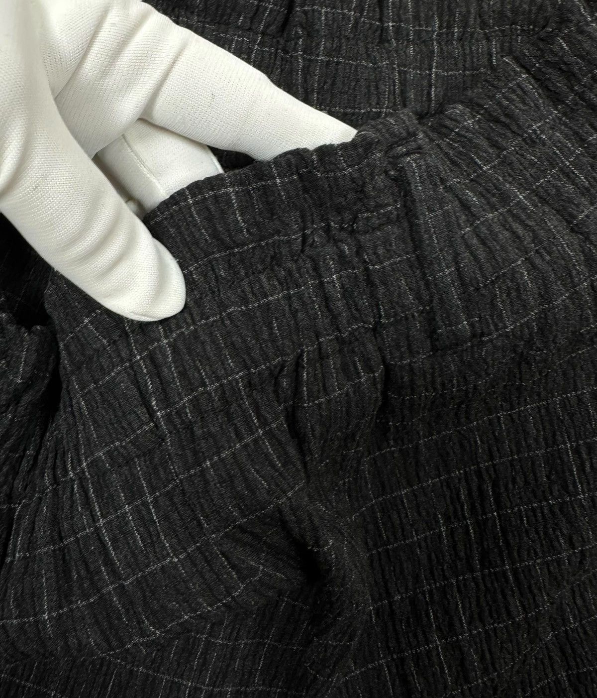 Designer Sara Sturgeon Plaid Wide Leg Pants Viscose size 4 Size 30" / US 8 / IT 44 - 9 Thumbnail