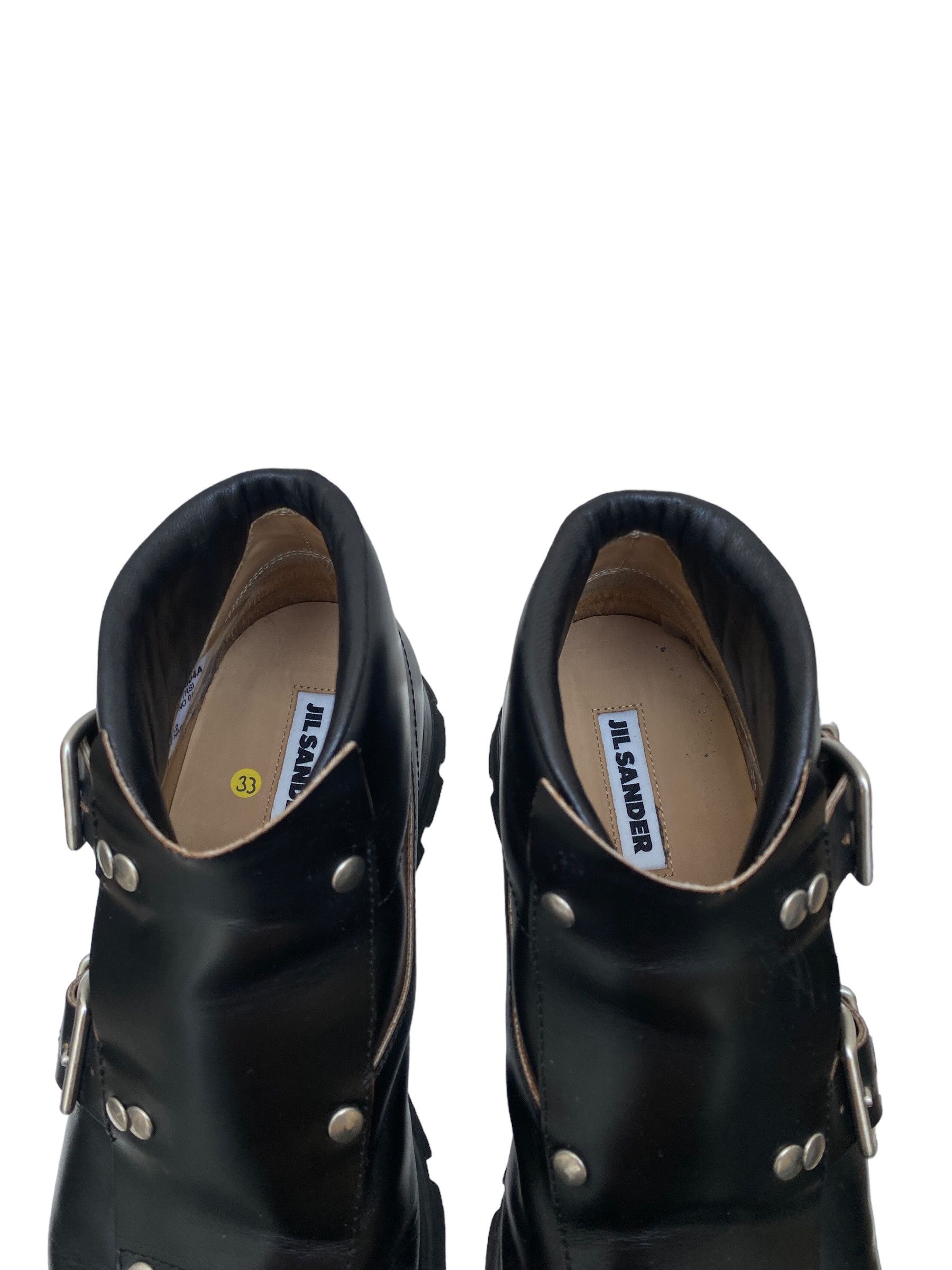 Jil Sander FW 2020 Black Leather Double Buckle Boots Size US 9 / EU 42 - 12 Thumbnail