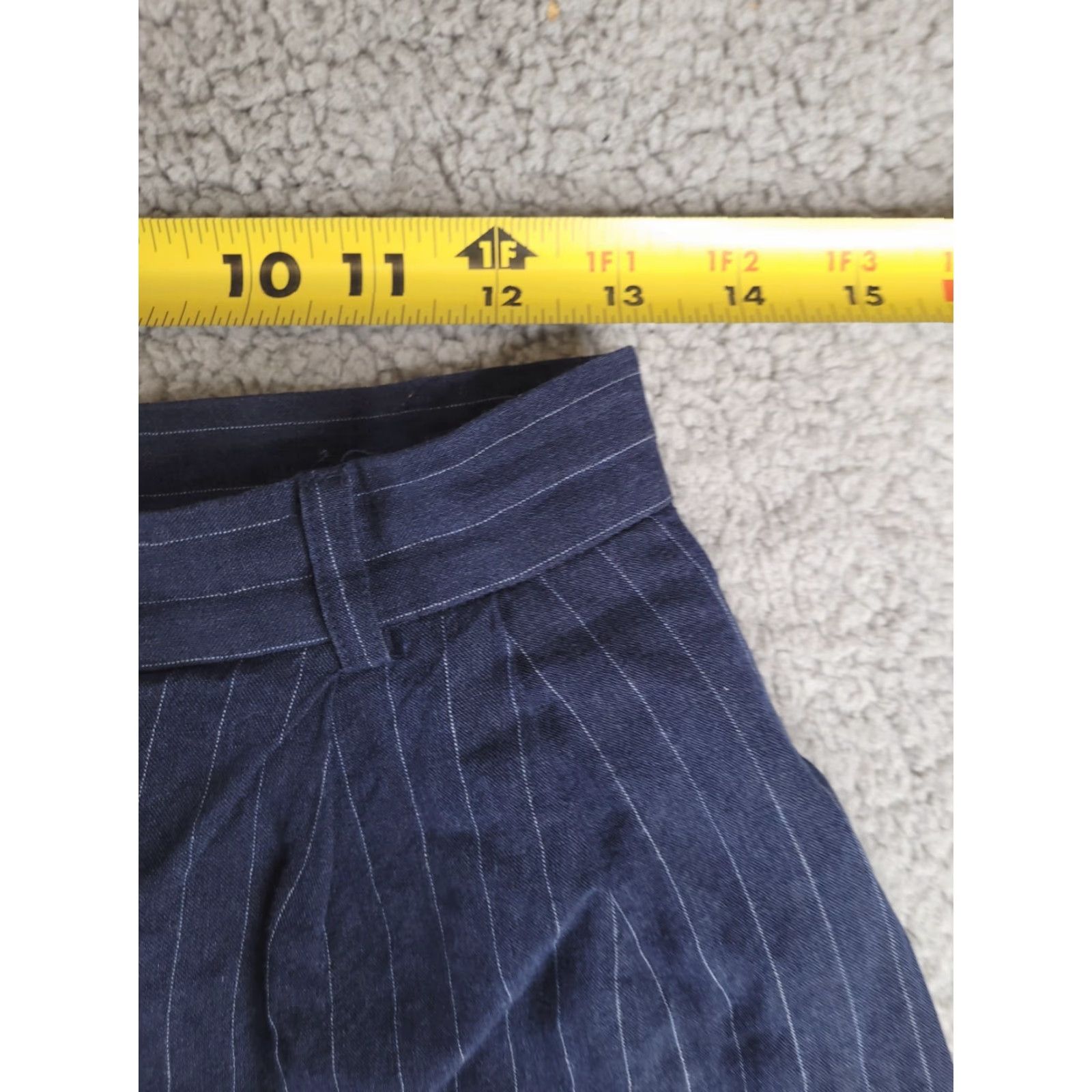 Talbots Talbots Linen Pants Womens 4 Navy Blue Pinstripe High Rise Waist Chino Pants XS-XL? Size 27" / US 4 / IT 40 - 7 Thumbnail