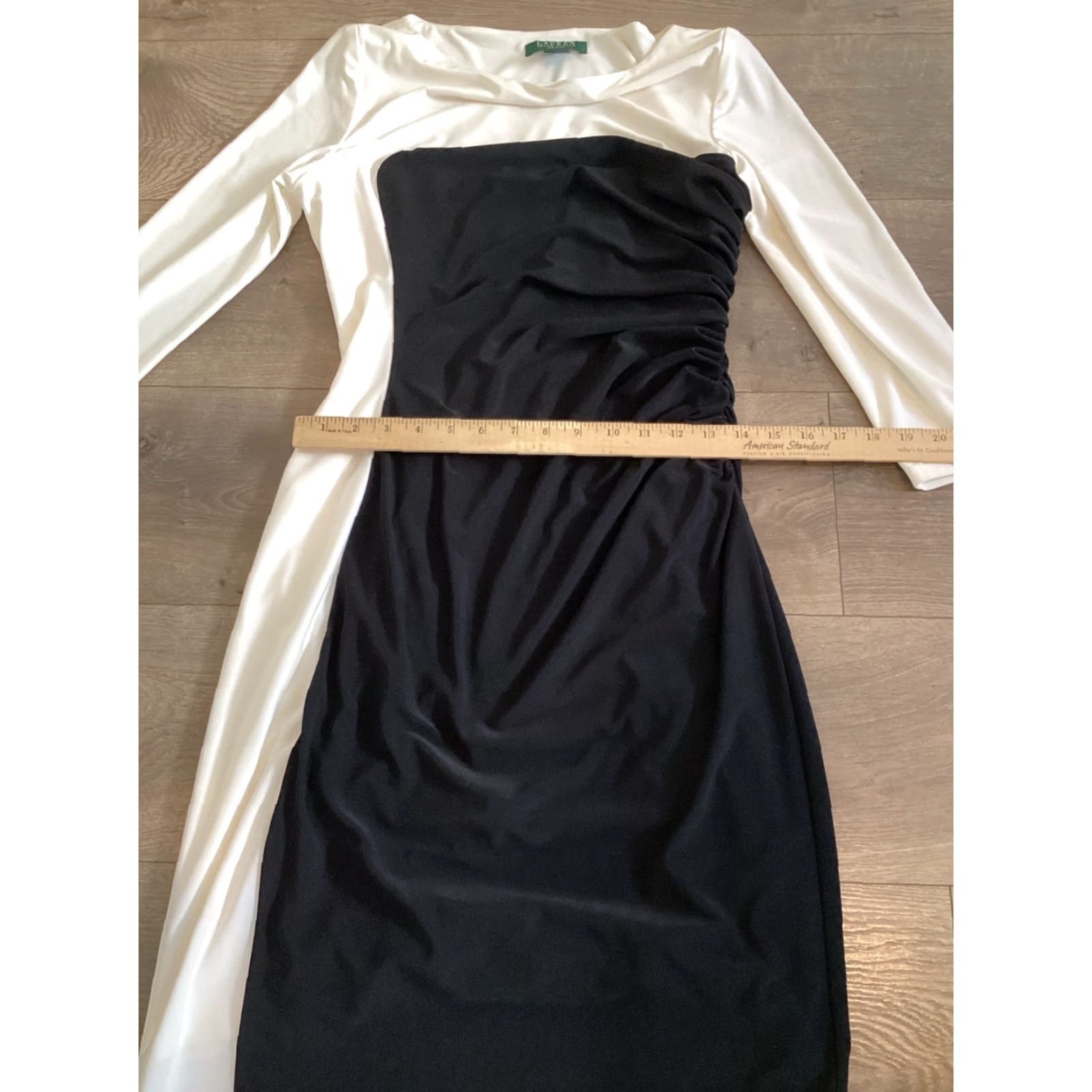 Ralph Lauren Lauren Ralph Lauren Woman's 10 Sheath Dress Sleeveless Black White Color Size L / US 10 / IT 46 - 7 Thumbnail