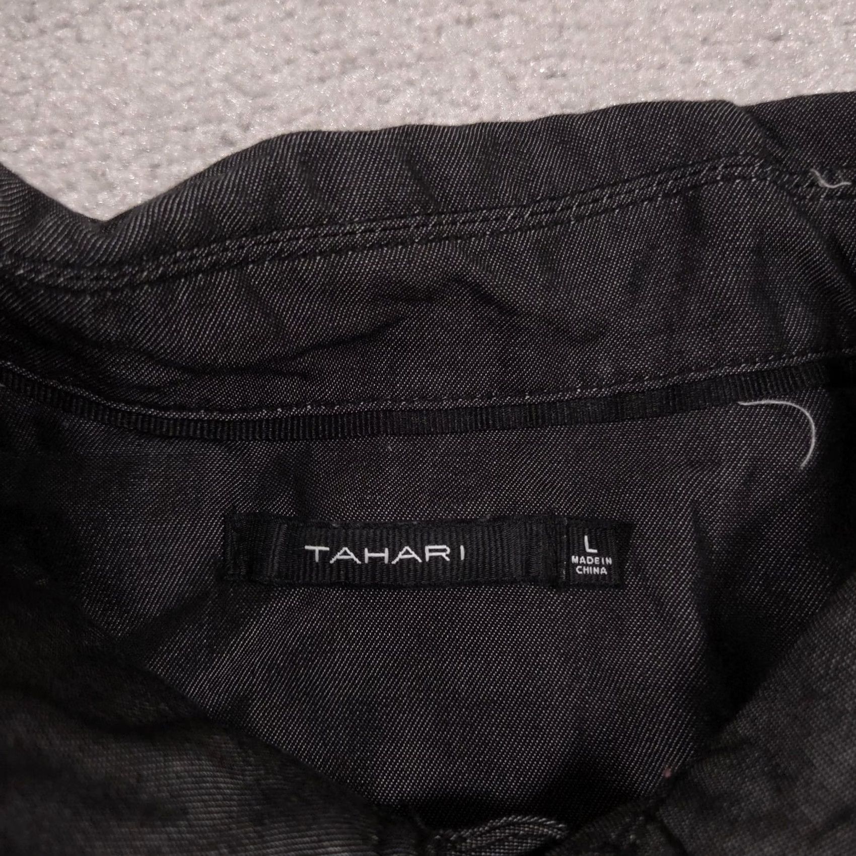Vintage Tahari Jacket Womens Large Black Lyocell Twill Snap Front Casual Size L / US 10 / IT 46 - 7 Thumbnail