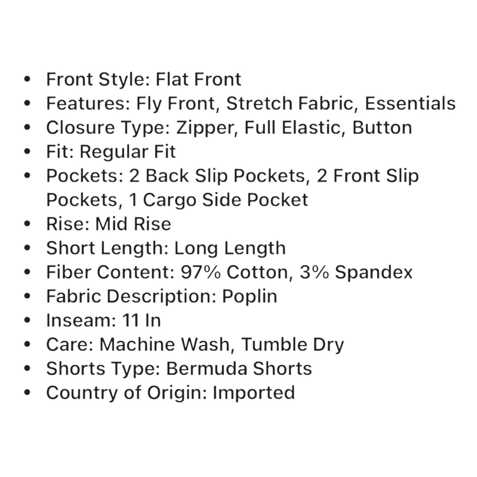 Other St John's Bay - Women's Mid-Rise Striped Cargo Bermuda Short Size 26" / US 2 / IT 38 - 10 Thumbnail