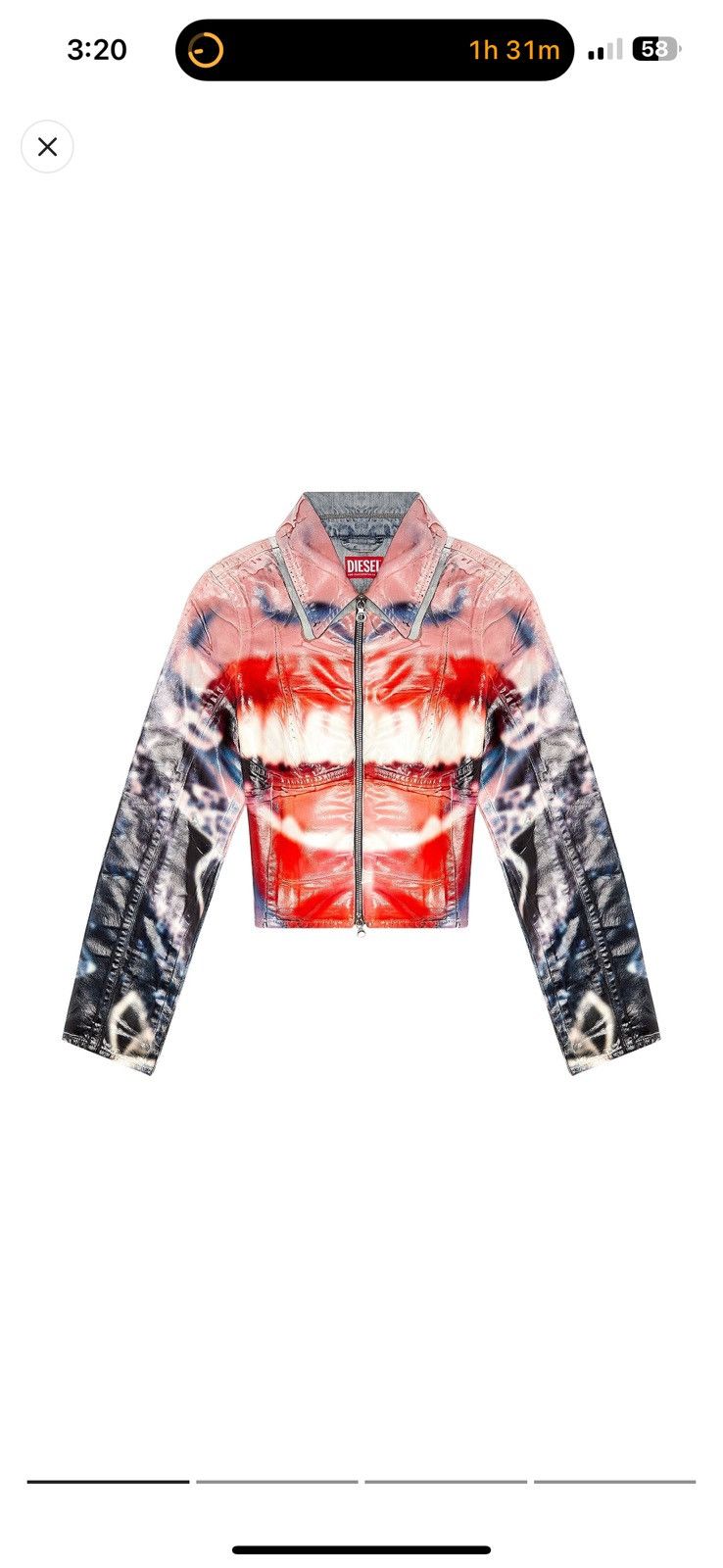 Diesel $1,275 Runway diesel de smiley mouth denim jacket Size S / US 4 / IT 40 - 4 Thumbnail